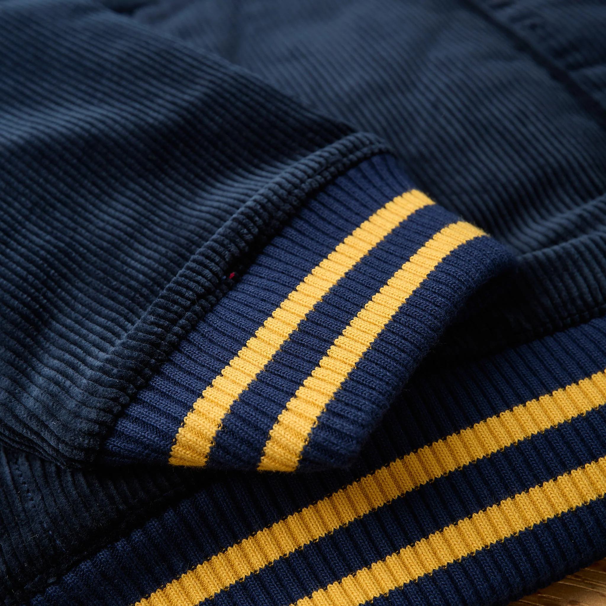 the flat head | fn-oj-v003 corduroy varsity jacket - navy - Image 5