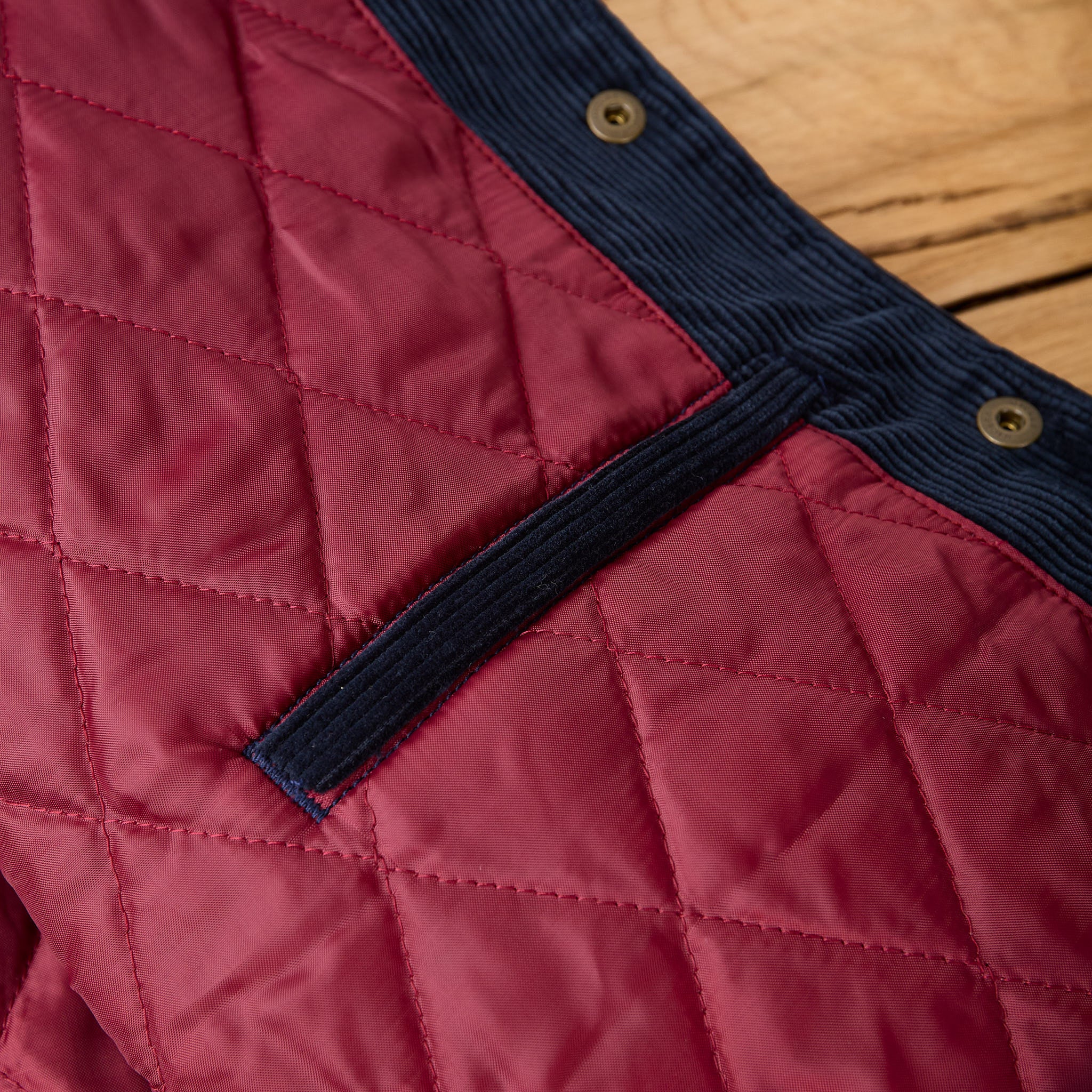 the flat head | fn-oj-v003 corduroy varsity jacket - navy - Image 6