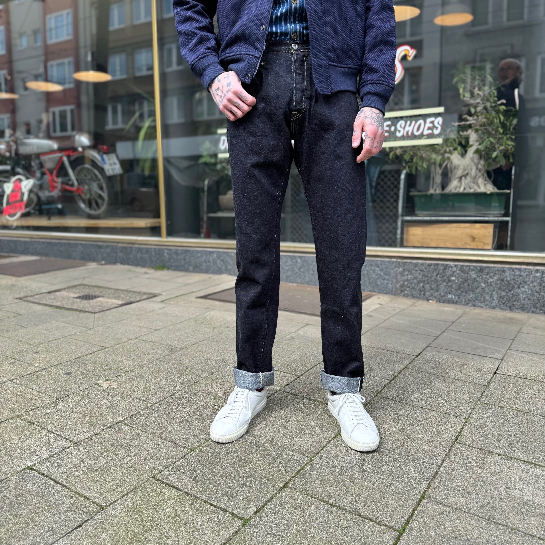 the flat head | fn-s2003 12oz wide tapered jean - Image 3