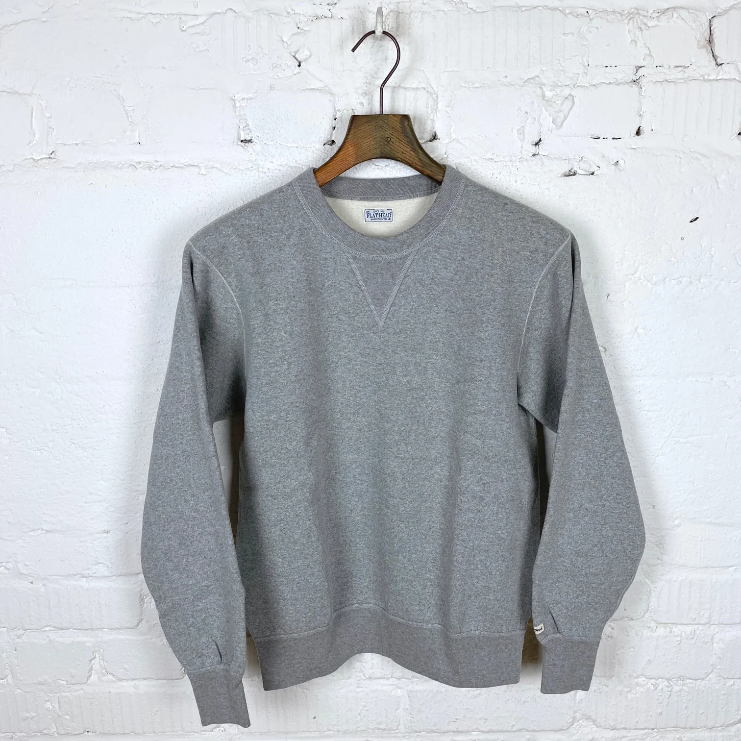 the flat head | fn-swc-211 crew neck sweatshirt - grey