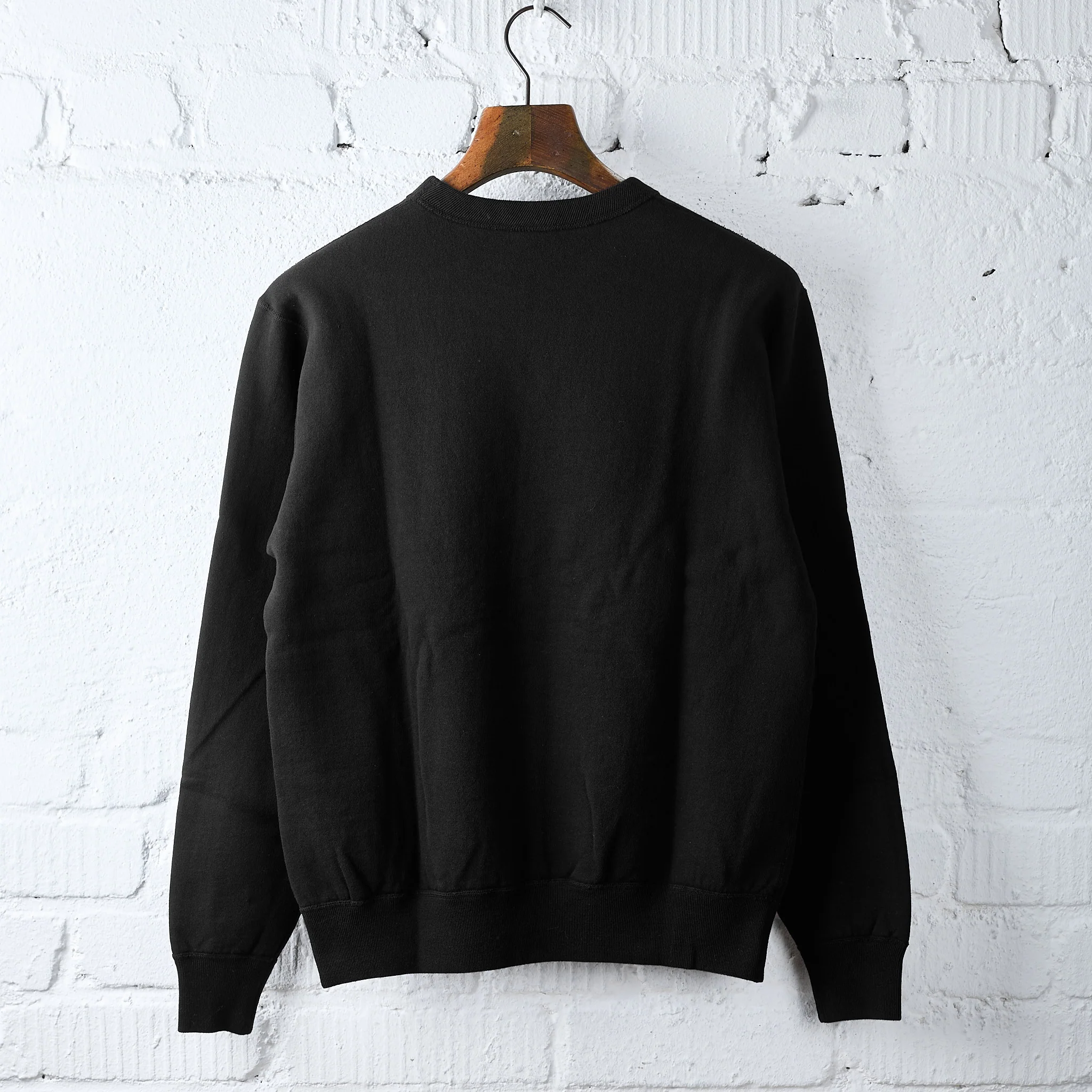 the flat head | fn-swc-301 crew neck sweatshirt - black - Image 3
