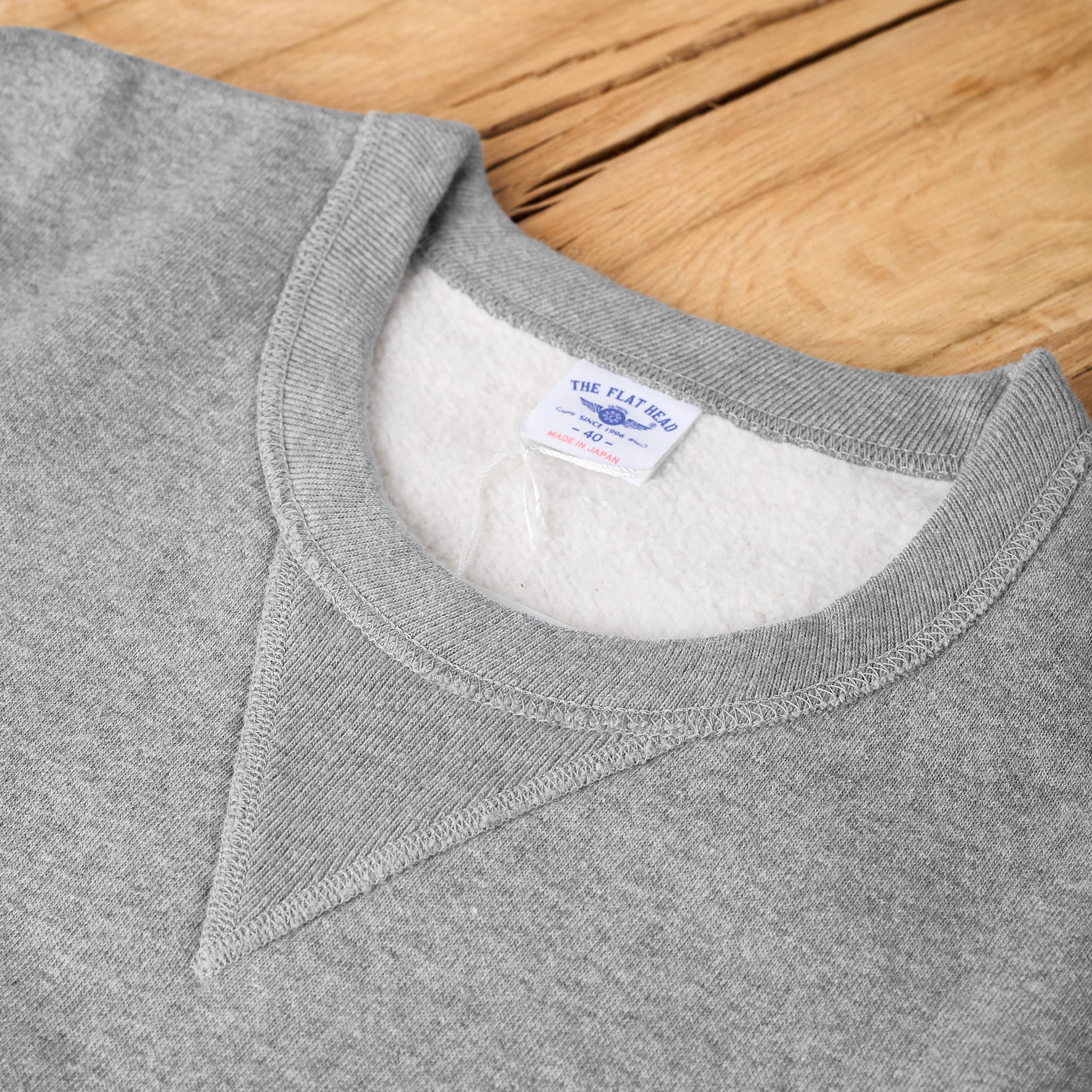 the flat head | fn-swc-301 crew neck sweatshirt - gray - Image 2