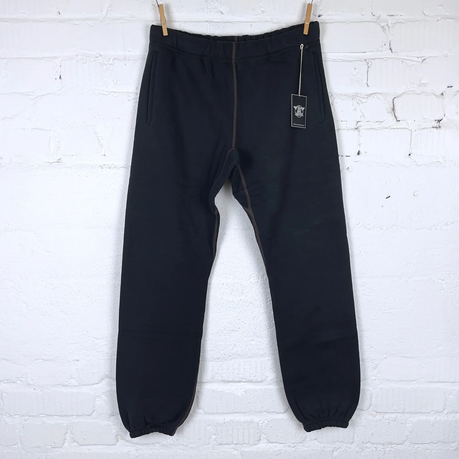 the real mccoy's | 10oz loopwheel sweatpants black