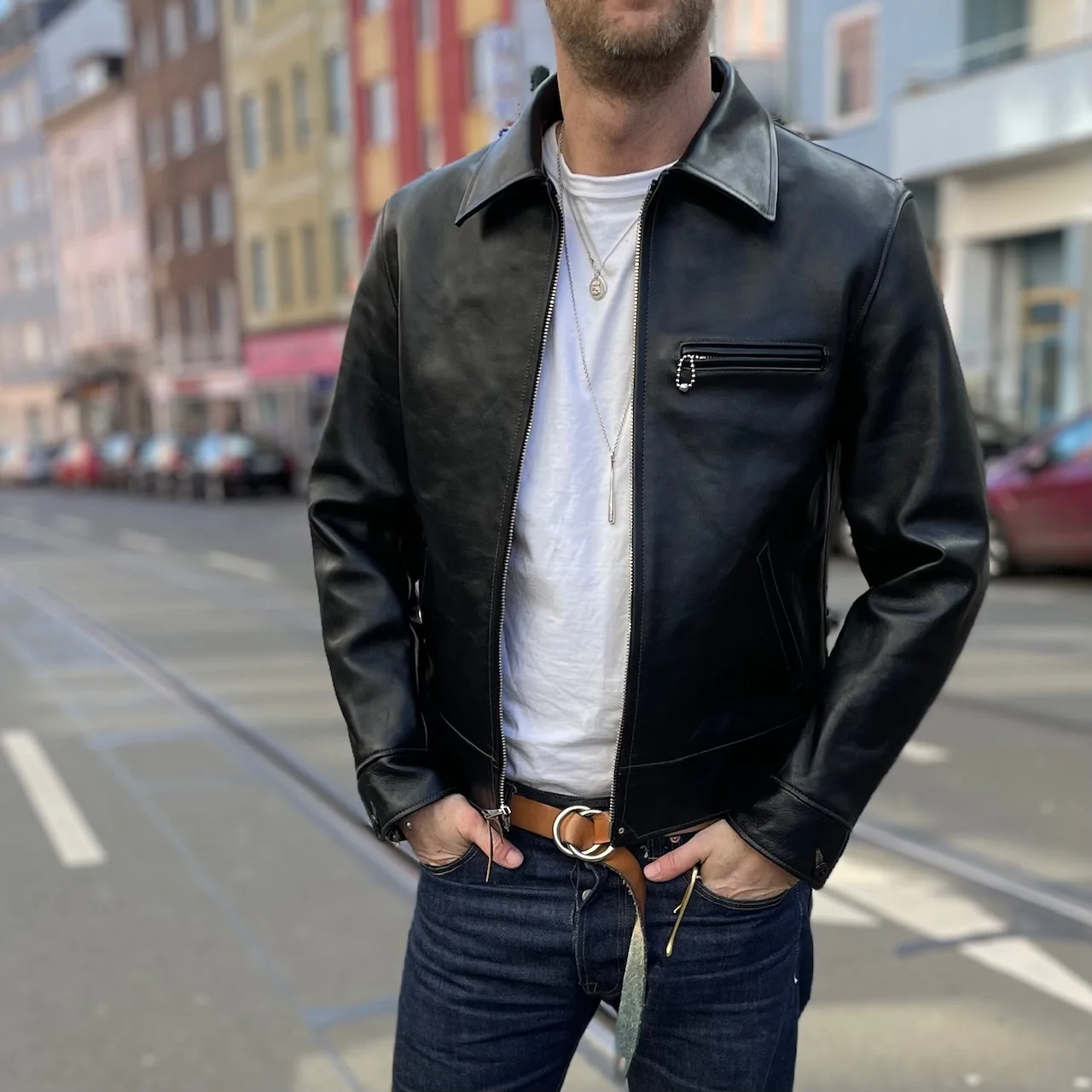 the real mccoy's | 30s leather sports jacket - nelson - Image 2