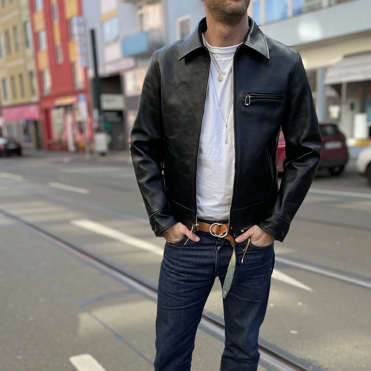 the real mccoy's | 30s leather sports jacket - nelson - Image 3