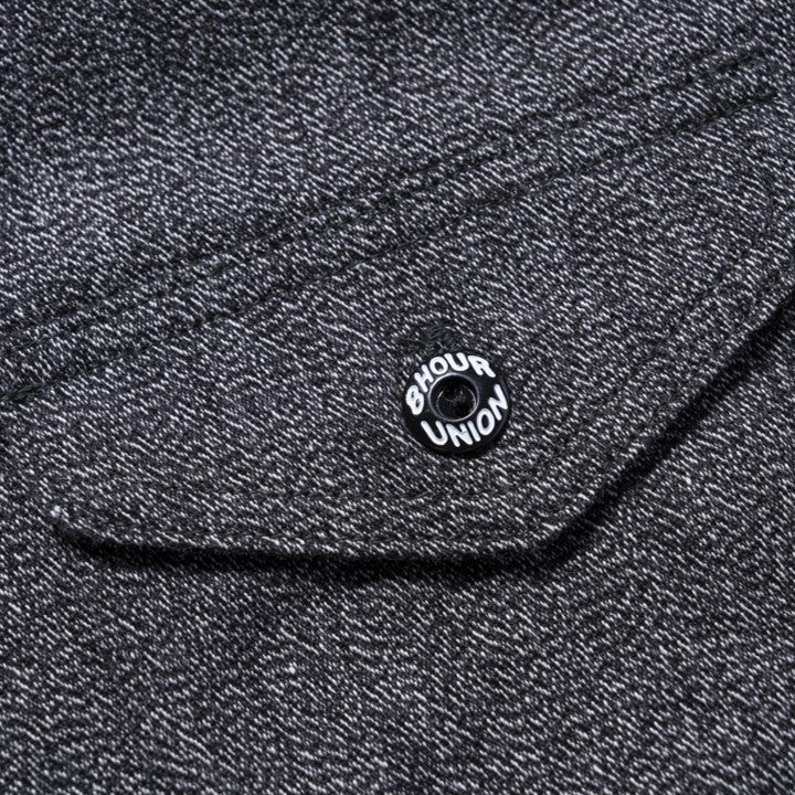 the real mccoy's | 8hu cigarette pocket mock-twist chambray work shirt - Image 5
