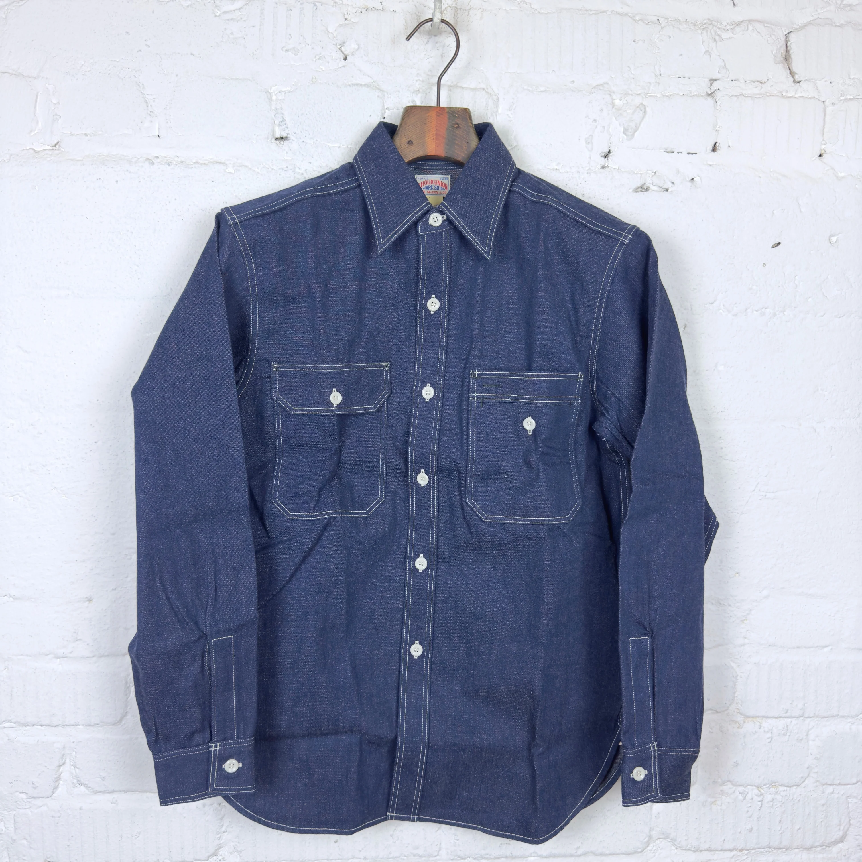 the real mccoy's | 8hu denim serviceman shirt