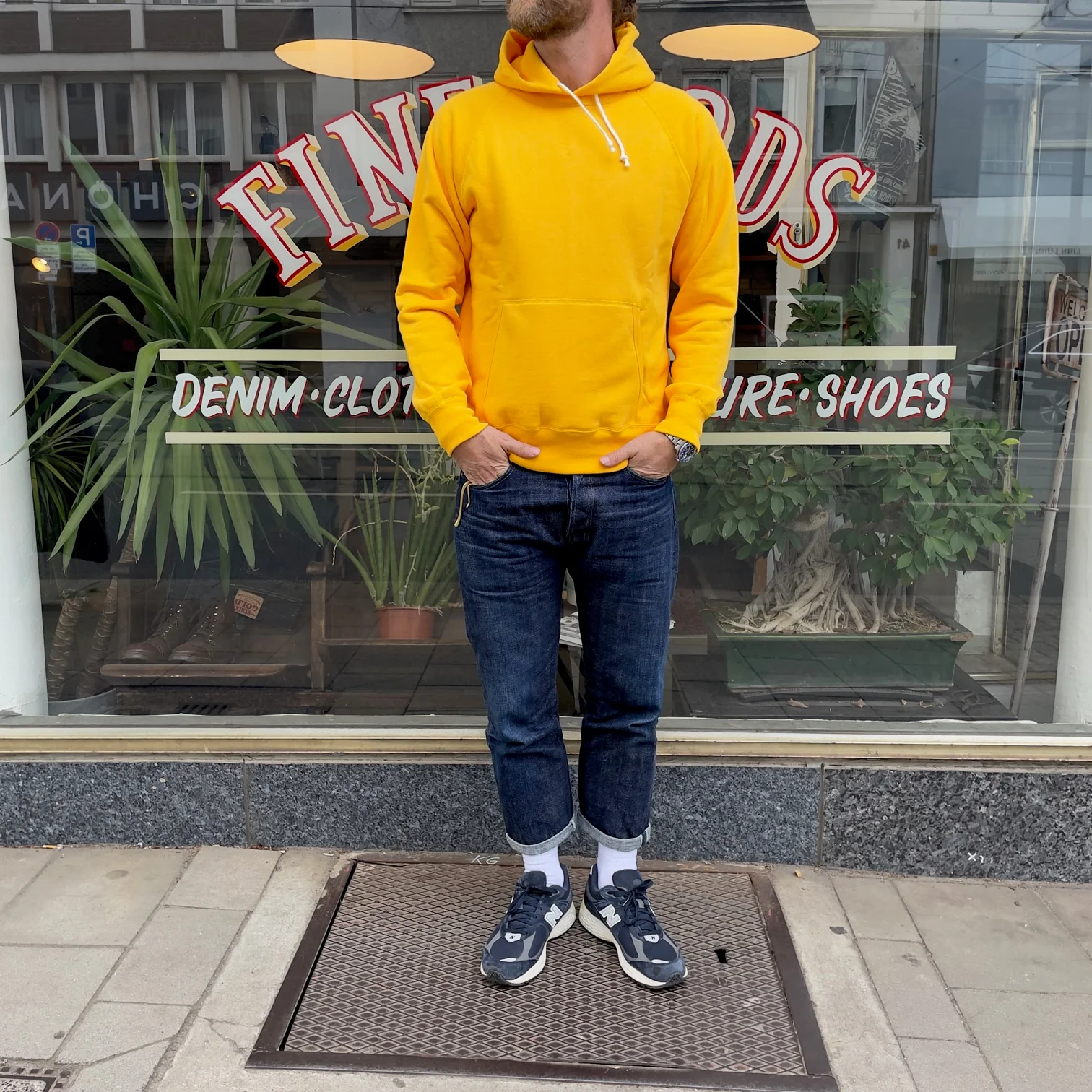 the real mccoy's | 9oz loopwheel parka yellow - Image 2
