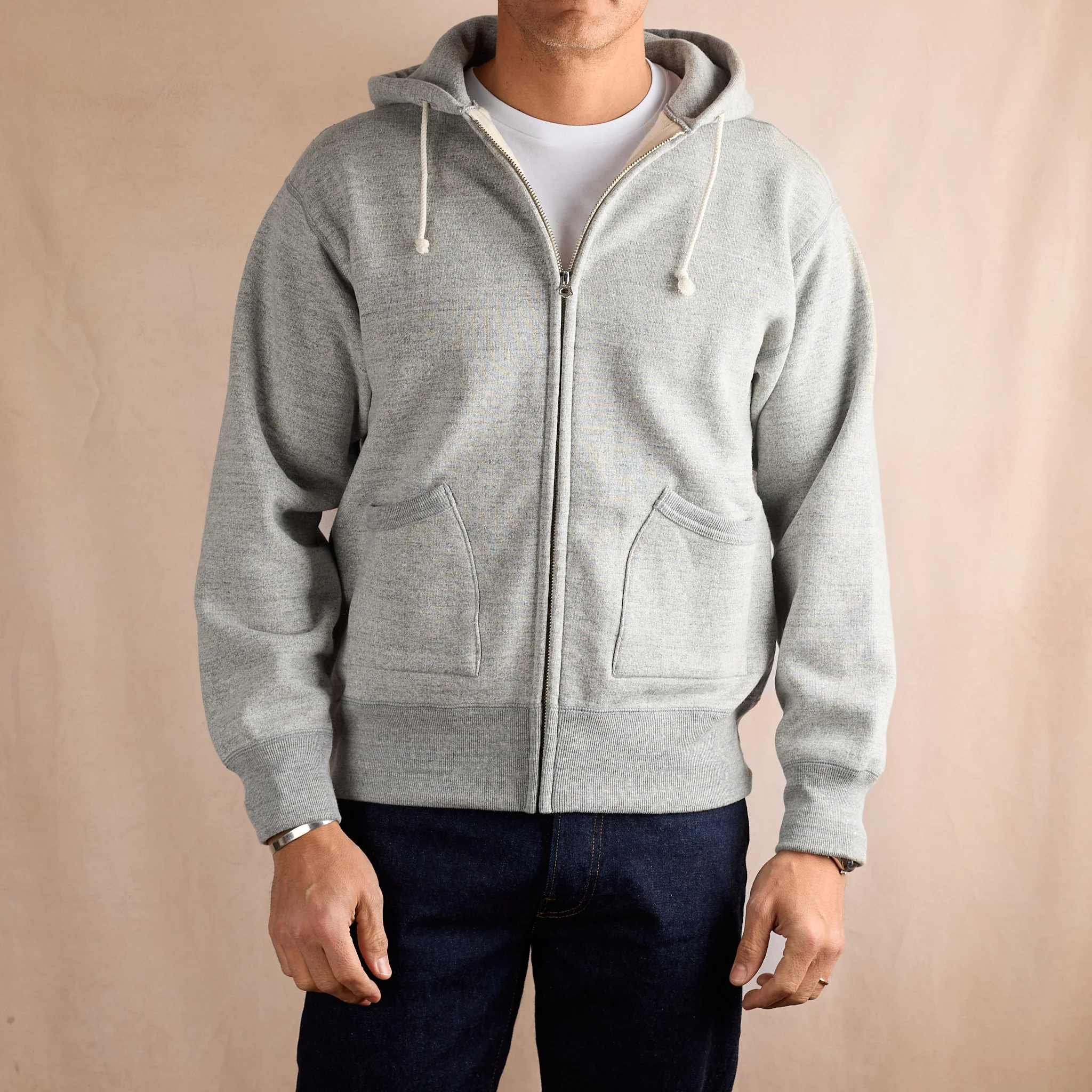 the real mccoy's | ball park f/z hooded sweatshirt m.gray - Image 2