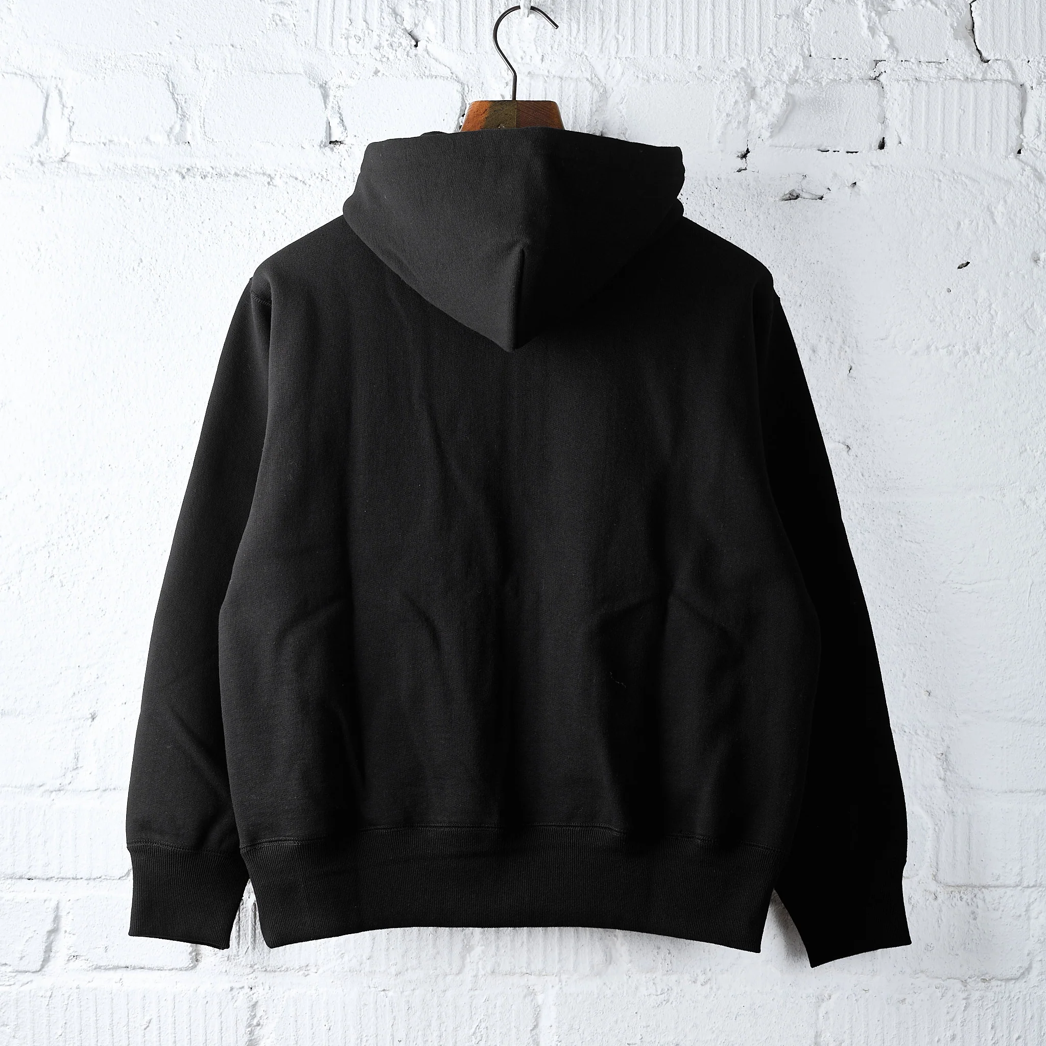 the real mccoy's | ball park f/z hooded sweatshirt black - Image 3