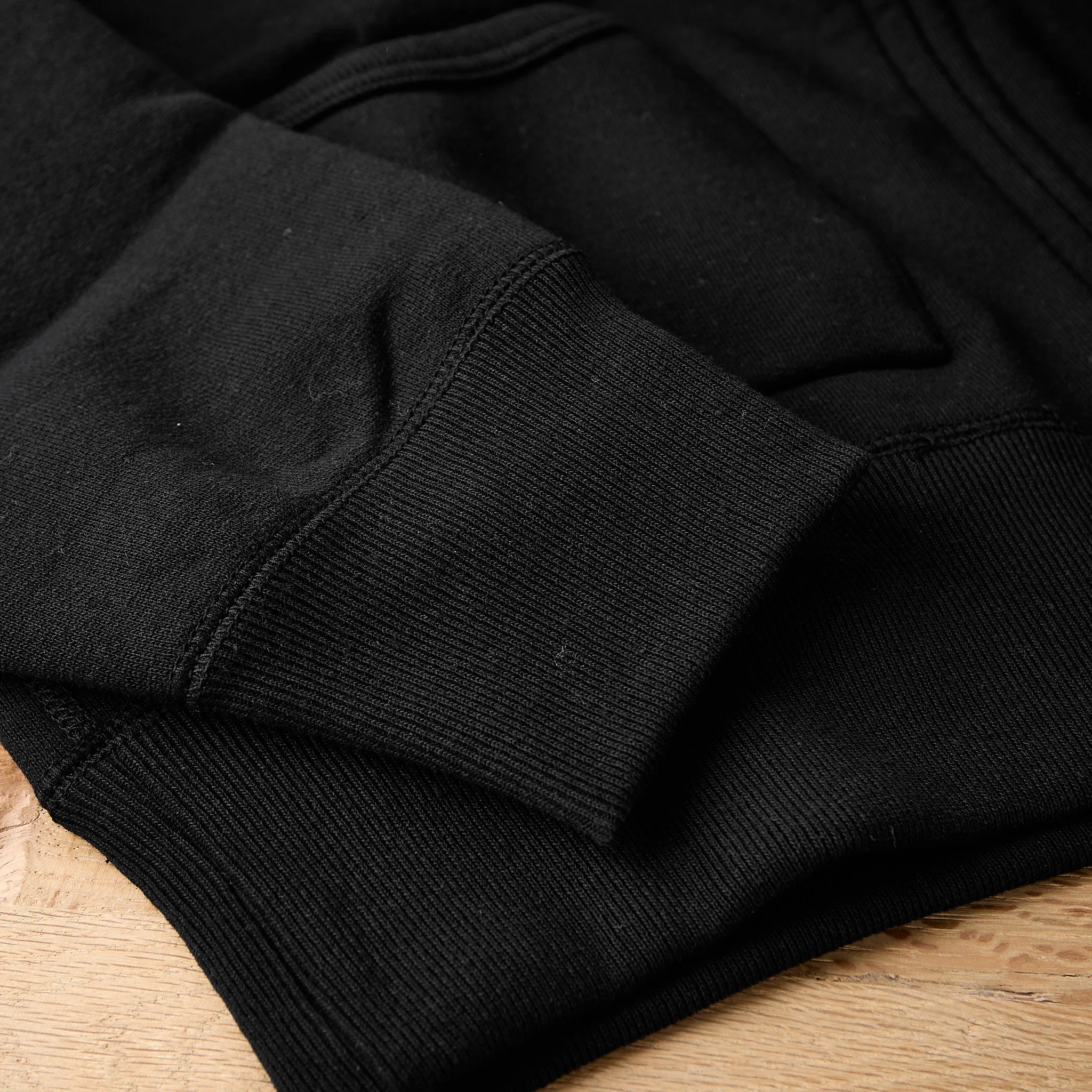 the real mccoy's | ball park f/z hooded sweatshirt black - Image 5
