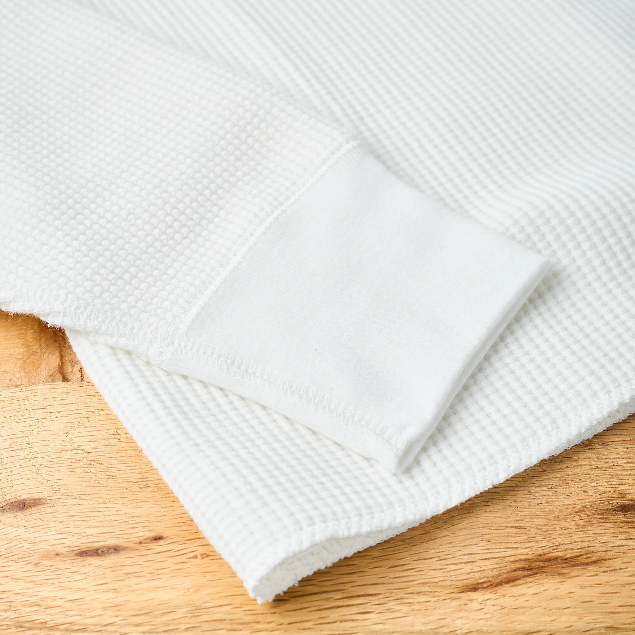 the real mccoy's | ball park waffle thermal shirt - white - Image 5