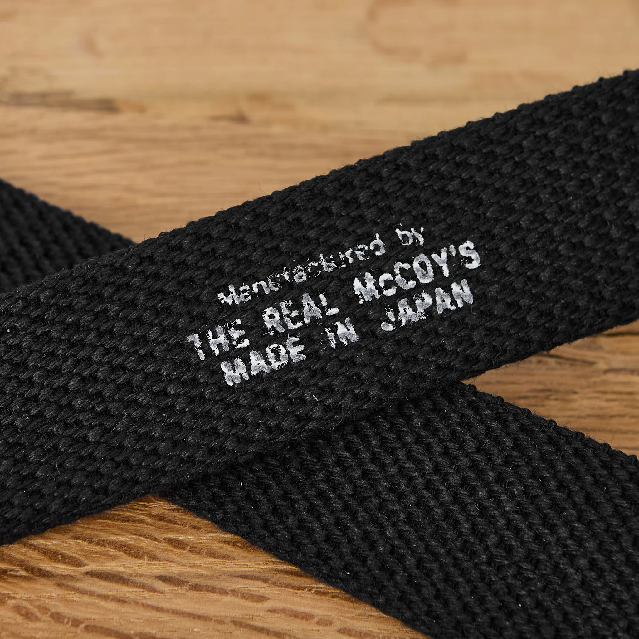 the real mccoy's | black trouser uniform belt - Image 3