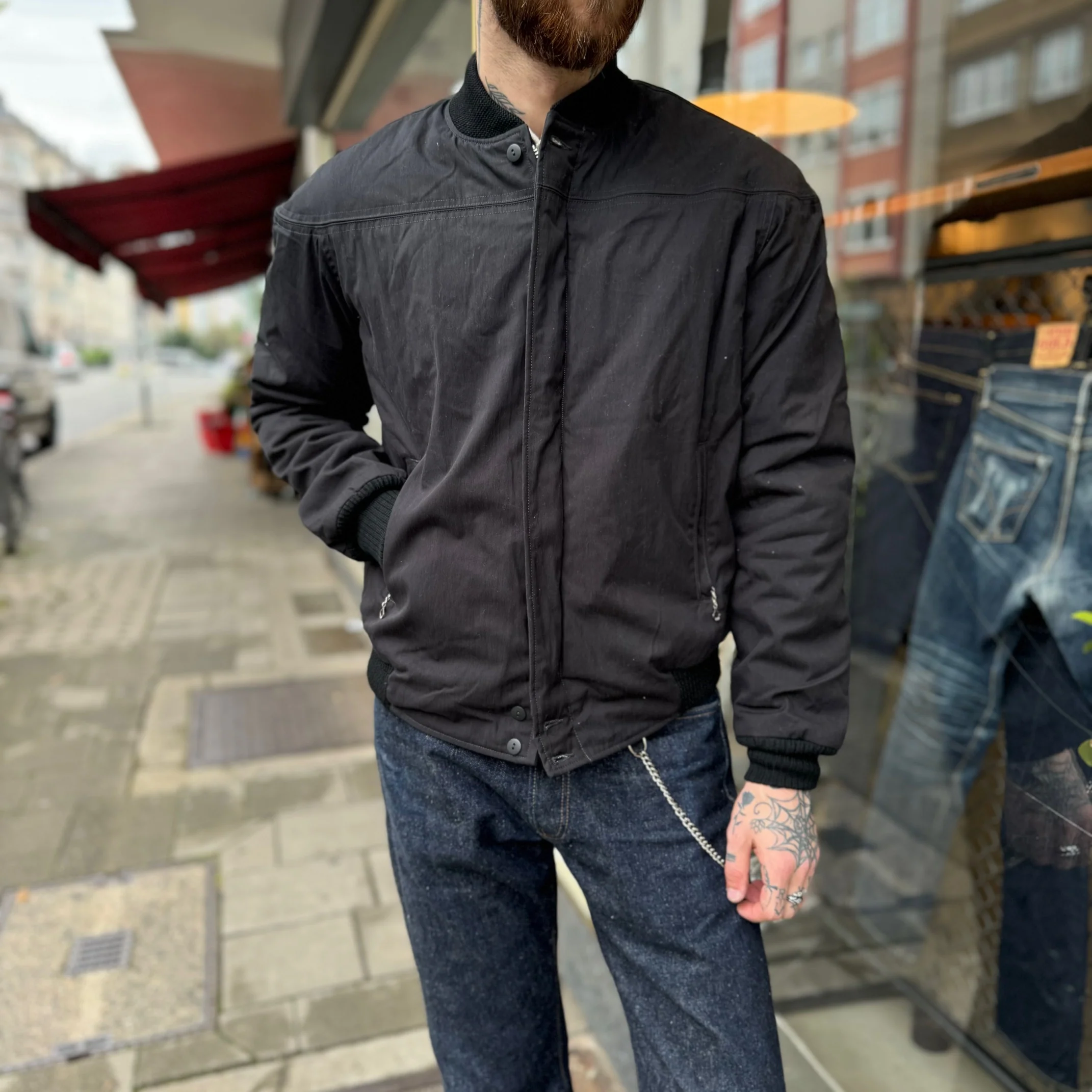 the real mccoy's | buco cape shoulder sports jacket - black - Image 4