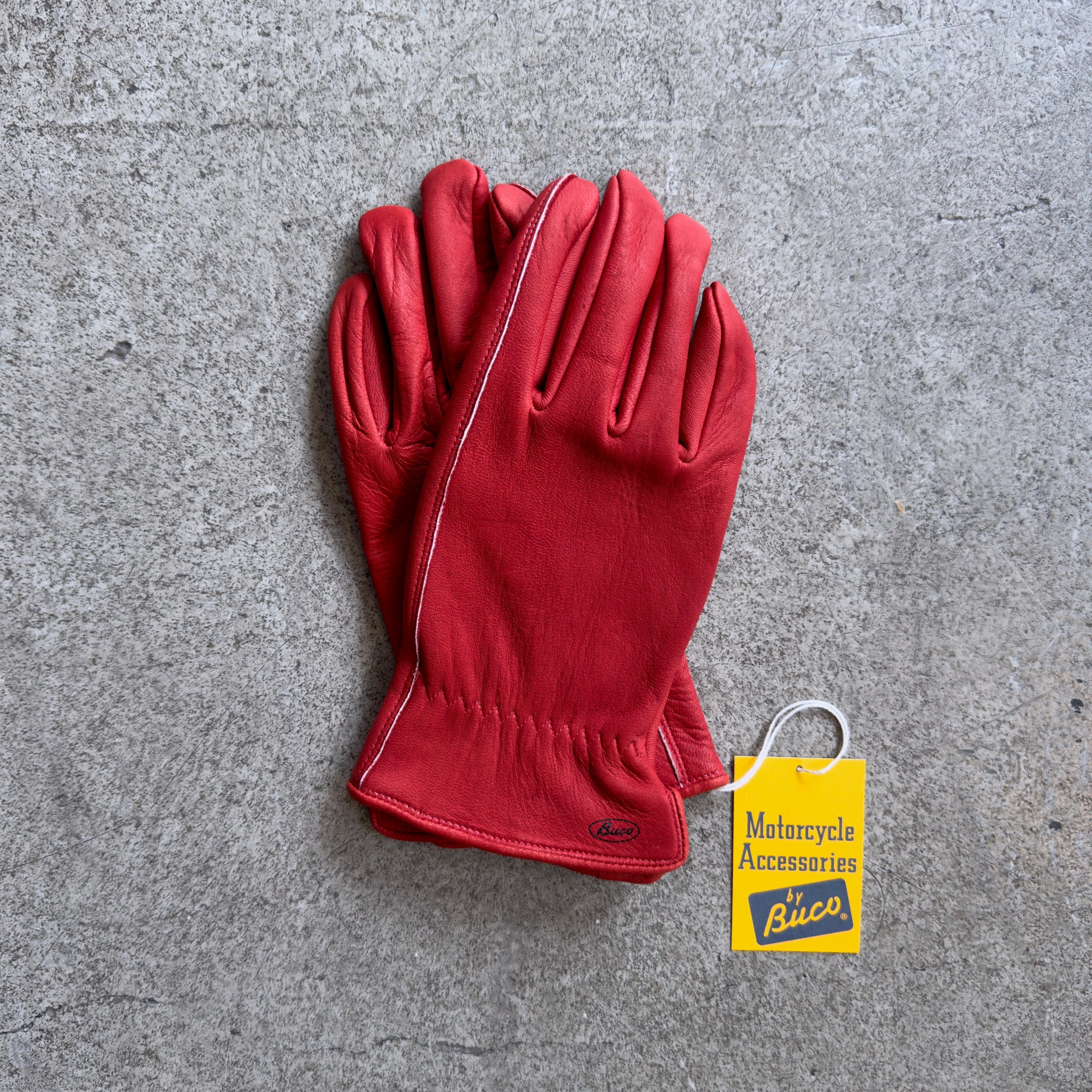 the real mccoy's | buco motorcycle glove - deerskin red