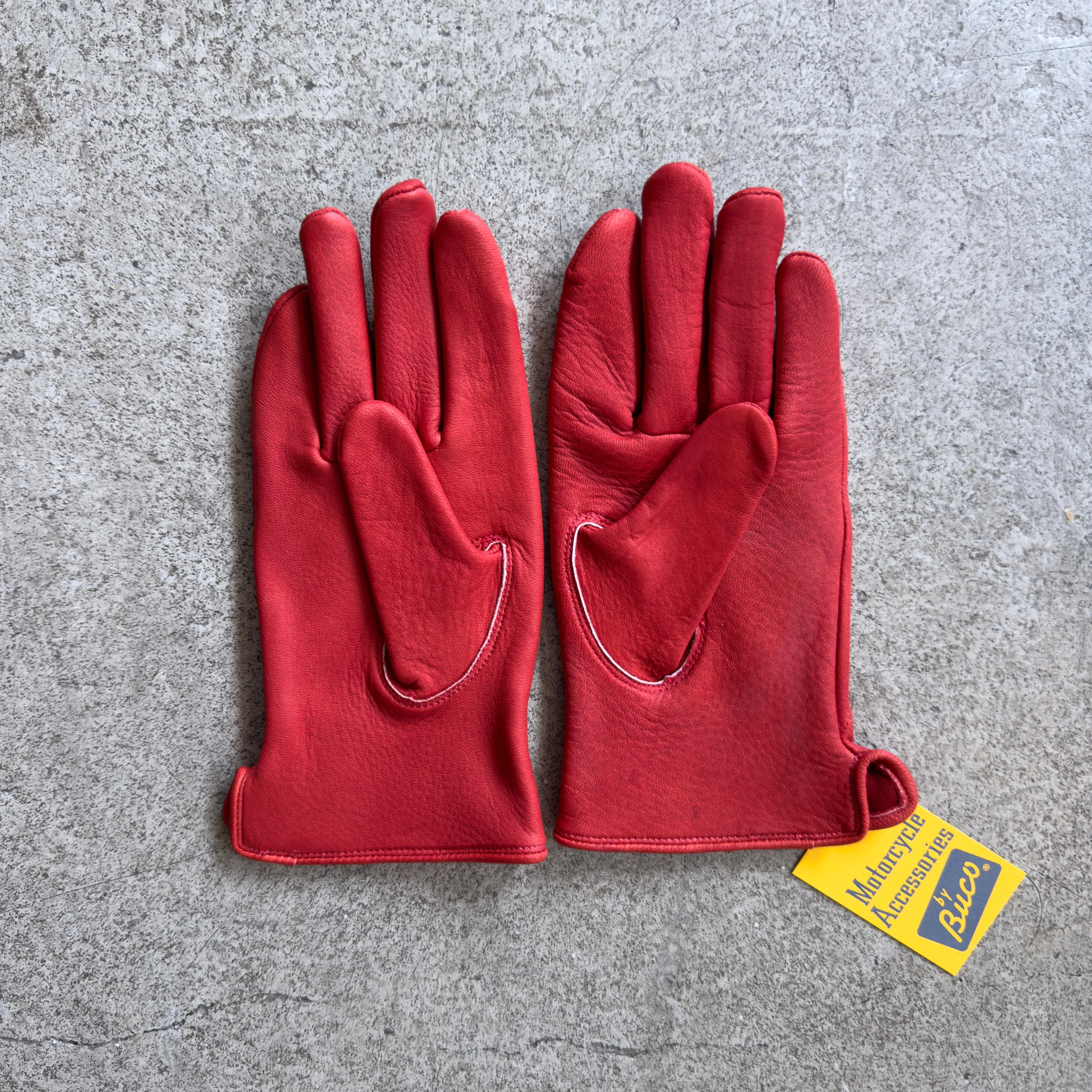 the real mccoy's | buco motorcycle glove - deerskin red - Image 3