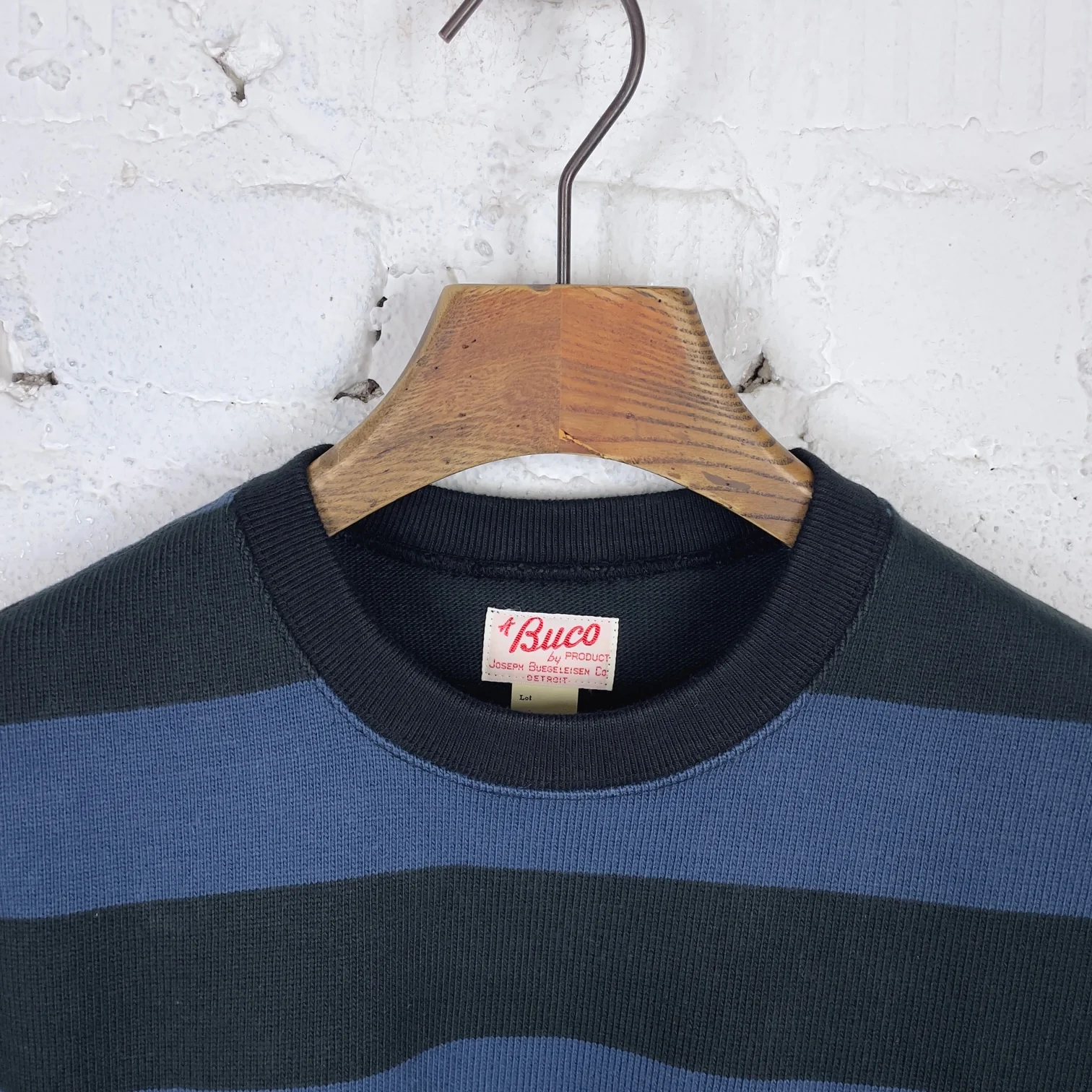 the real mccoy's | buco stripe racing jersey black-blue - Image 2