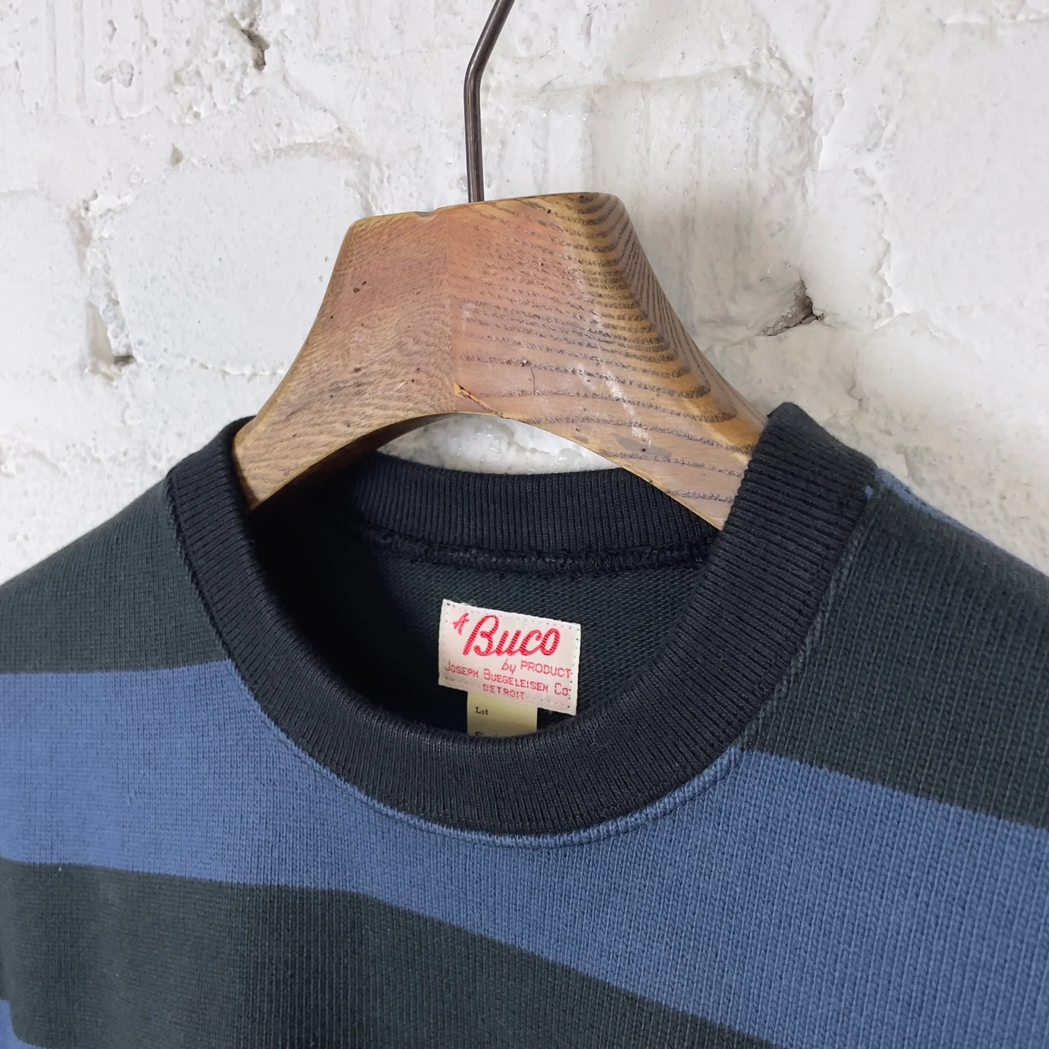 the real mccoy's | buco stripe racing jersey black-blue - Image 3
