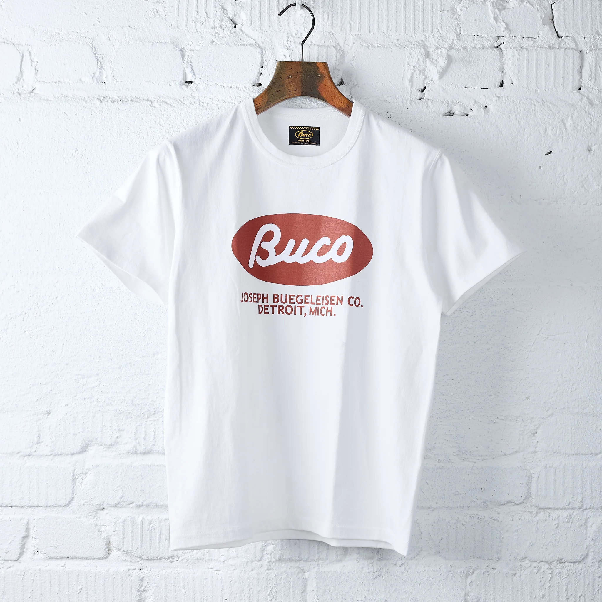 the real mccoy's | buco tee / buco oval - white