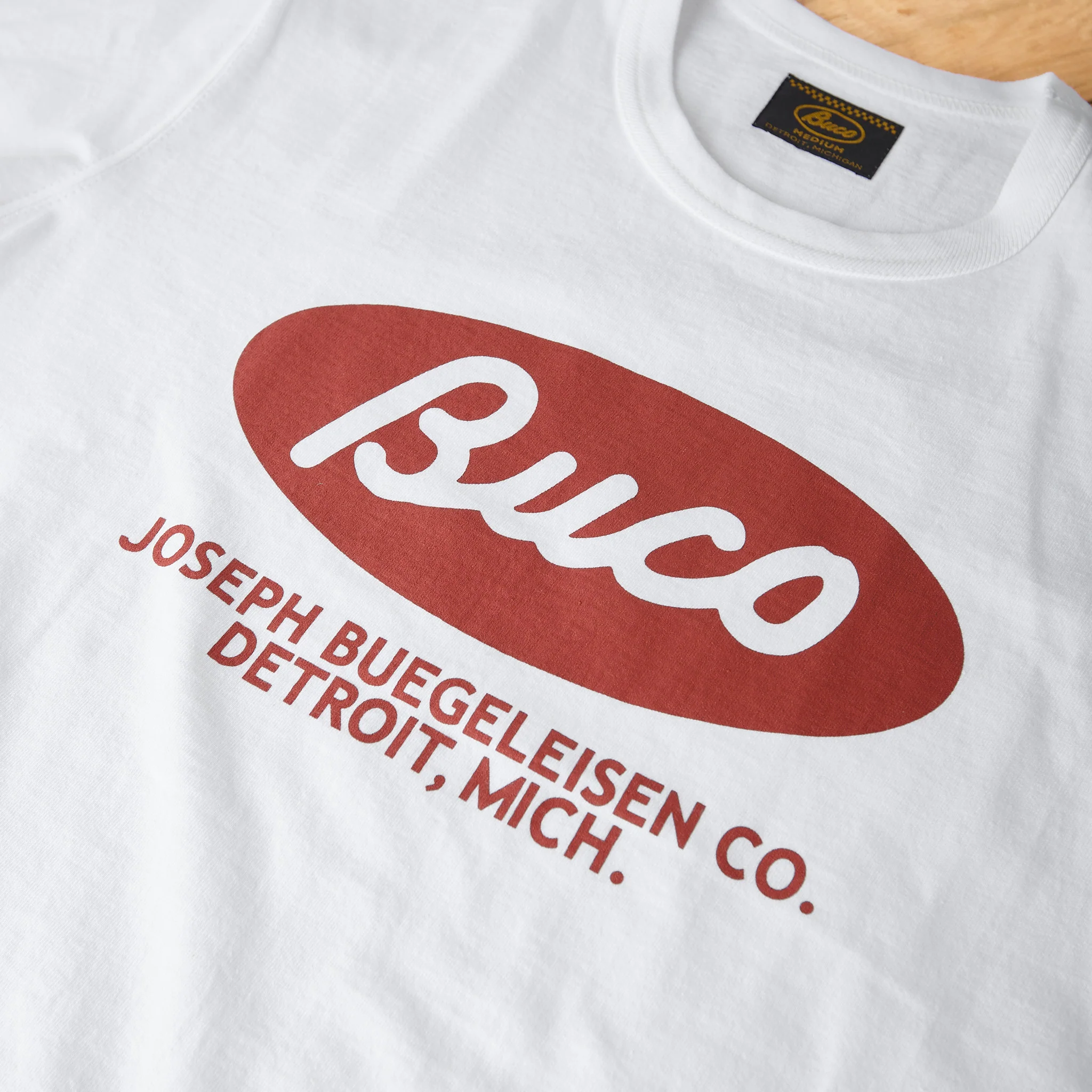 the real mccoy's | buco tee / buco oval - white - Image 2