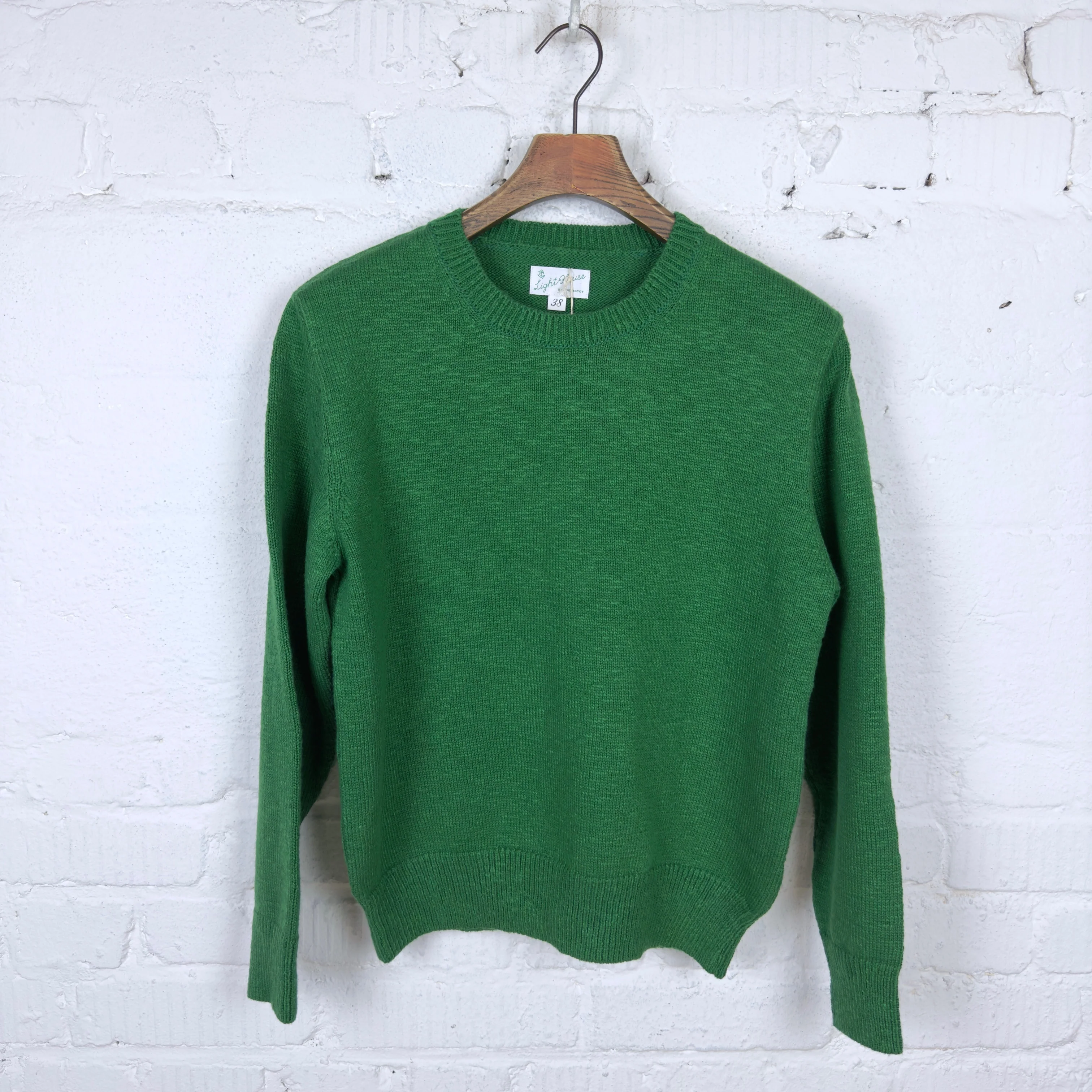 the real mccoy's | cotton crewneck sweater - green