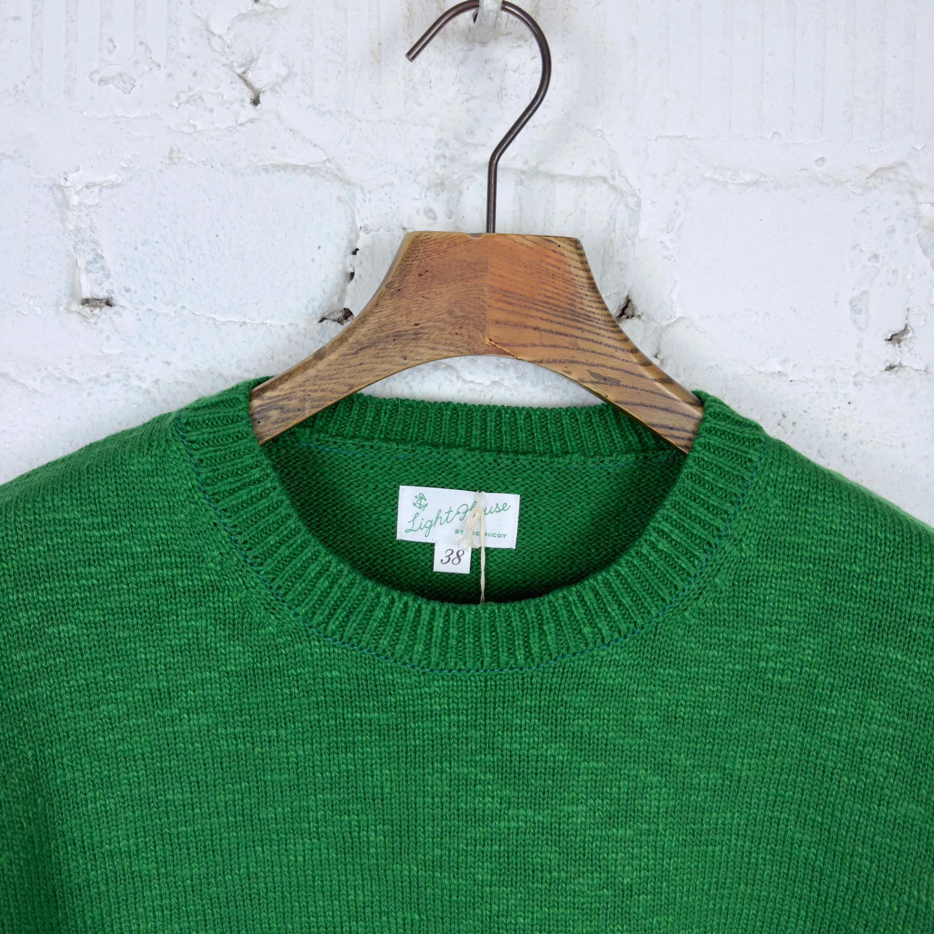 the real mccoy's | cotton crewneck sweater - green - Image 2