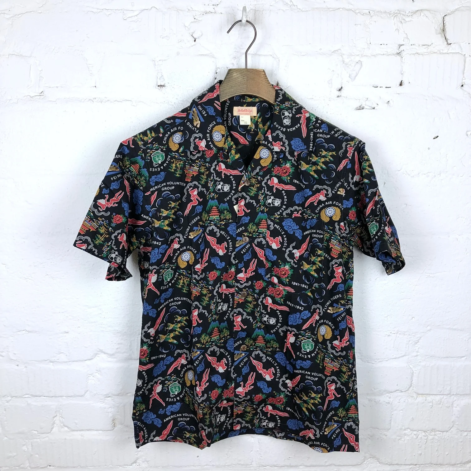 the real mccoy's | cotton hawaiian shirt flying tigers
