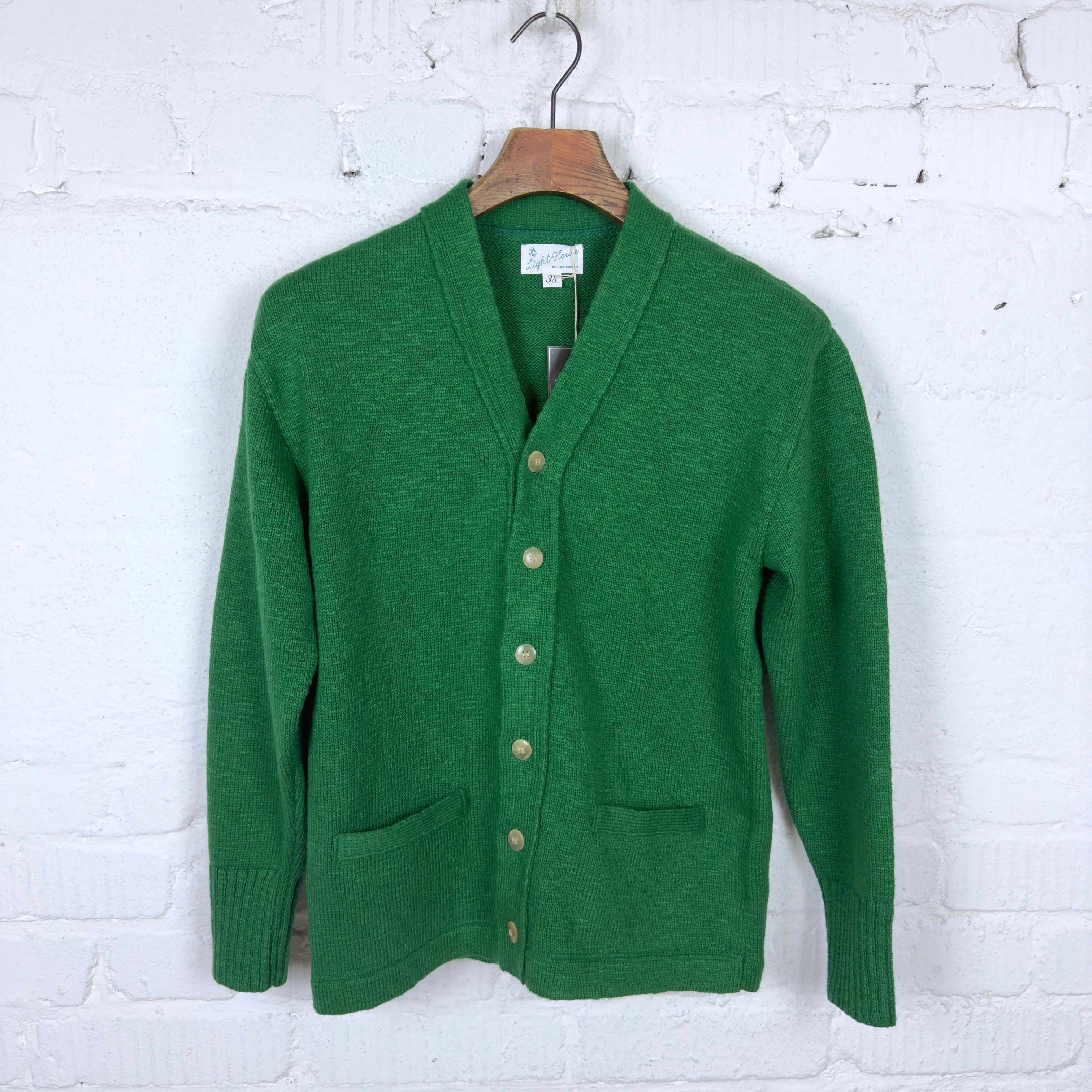 the real mccoy's | cotton summer cardigan - green