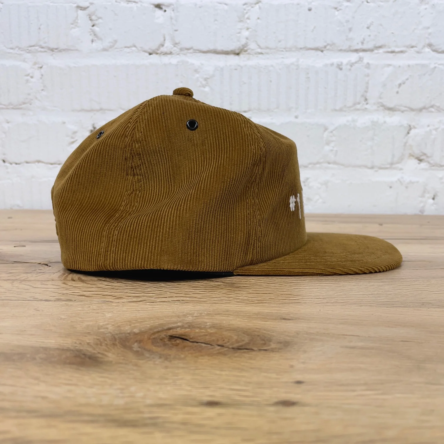 the real mccoy's | five panel corduroy cap - #1 fishing dad - mustard - Image 2