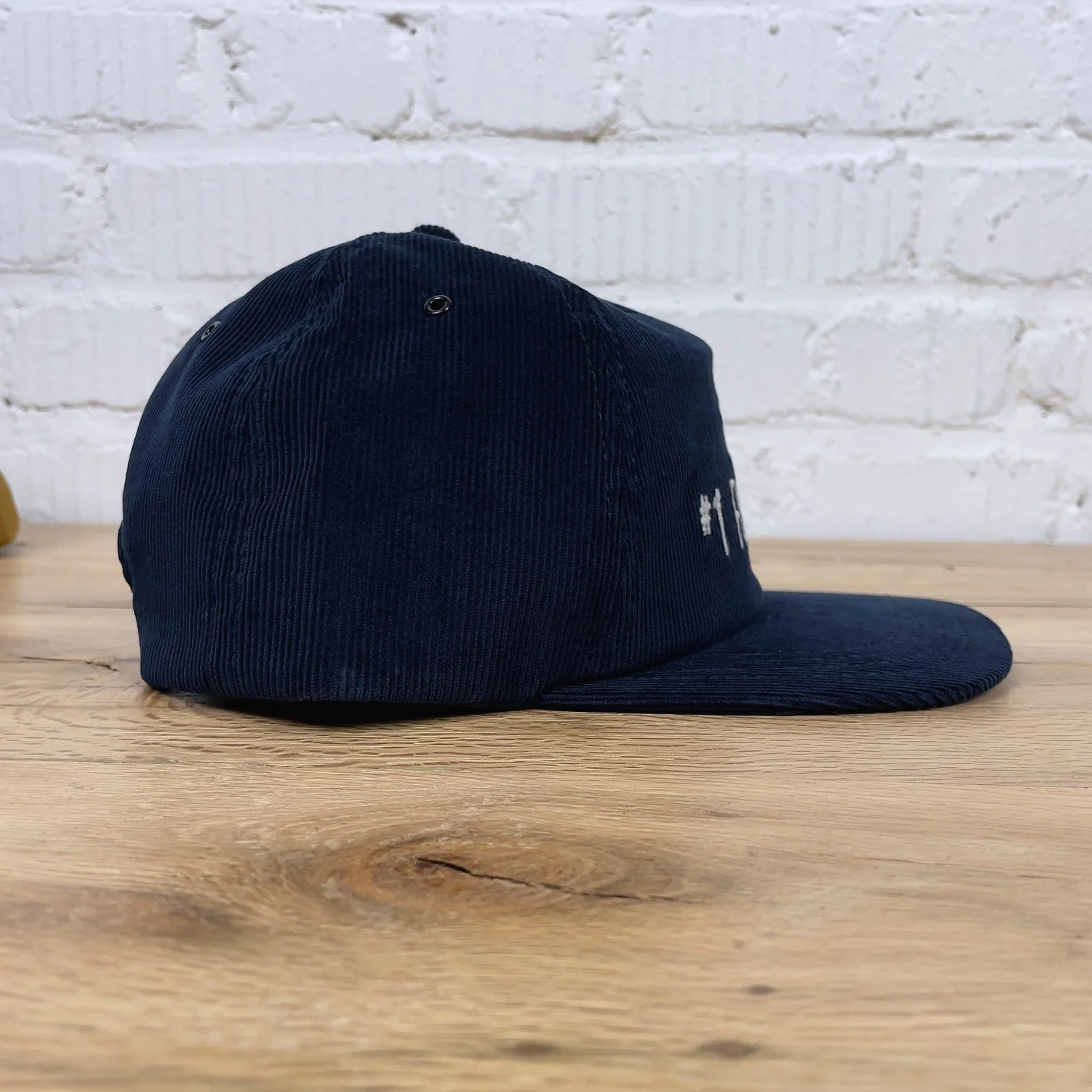 the real mccoy's | five panel corduroy cap - #1 fishing dad - navy - Image 2
