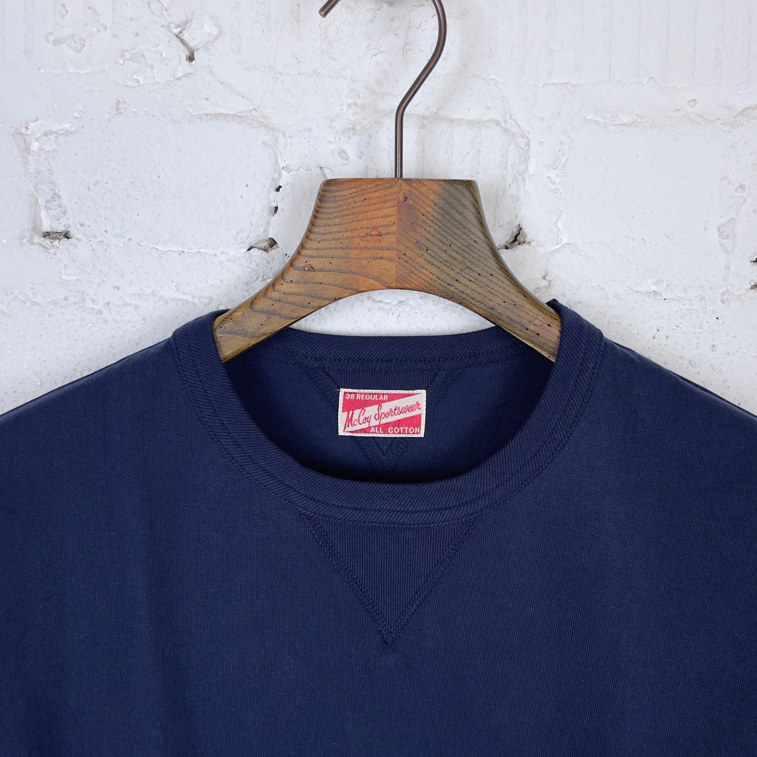 the real mccoy's | gusset tee navy - Image 2