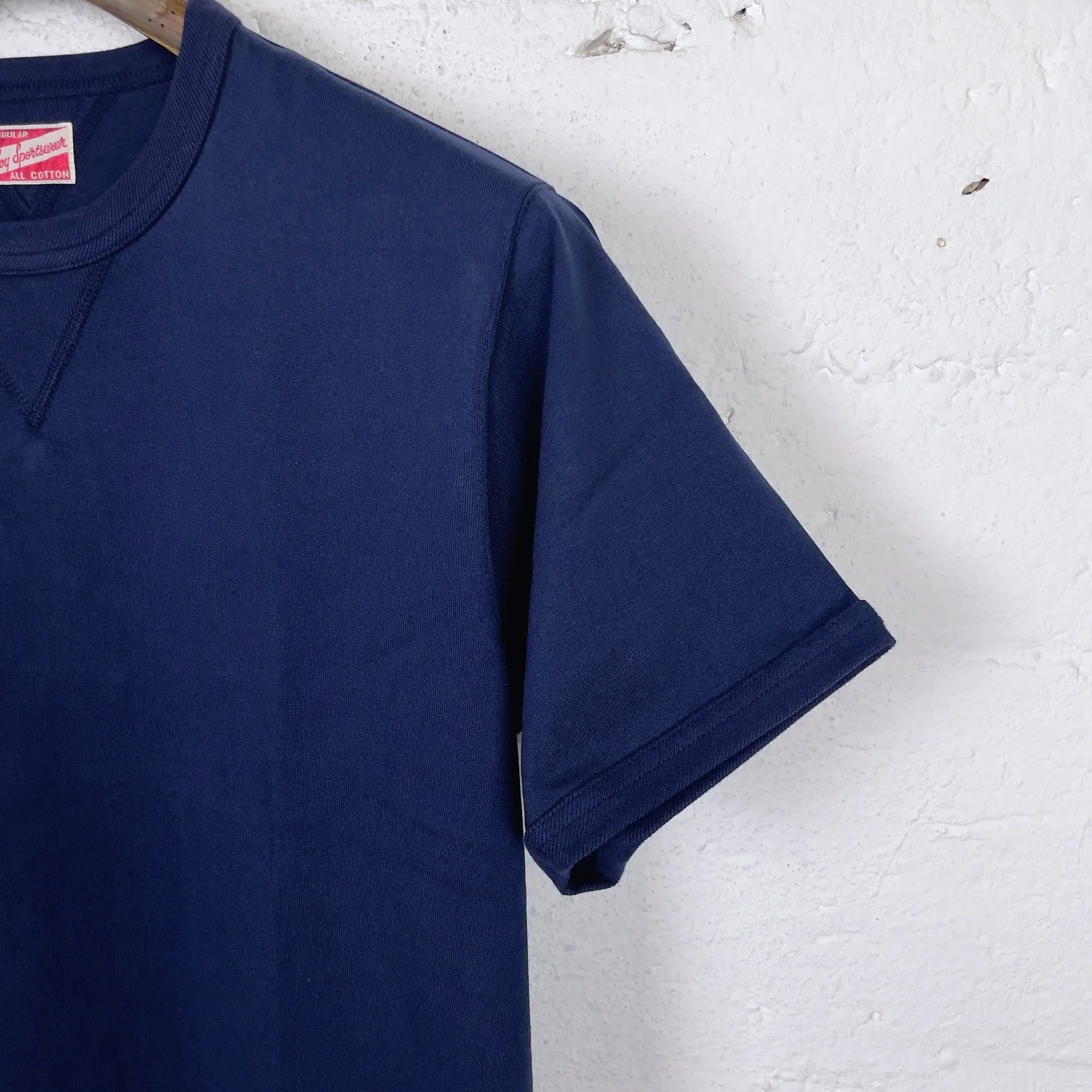 the real mccoy's | gusset tee navy - Image 3