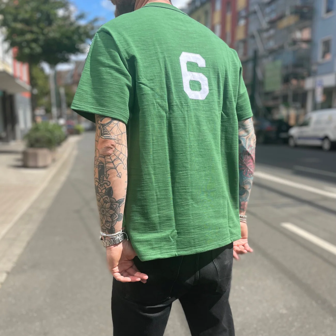 the real mccoy's | heavy cotton slub jersey - east end ac shamrock - Image 3