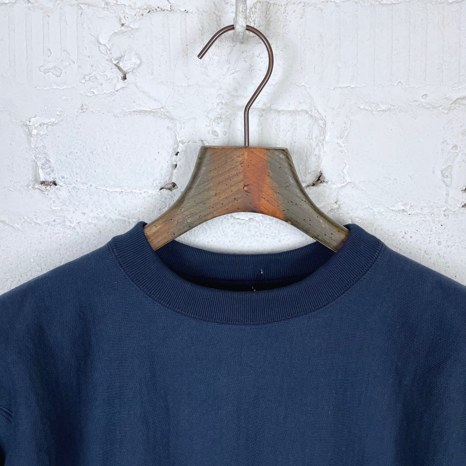 the real mccoy's | heavyweight crewneck sweatshirt navy - Image 2