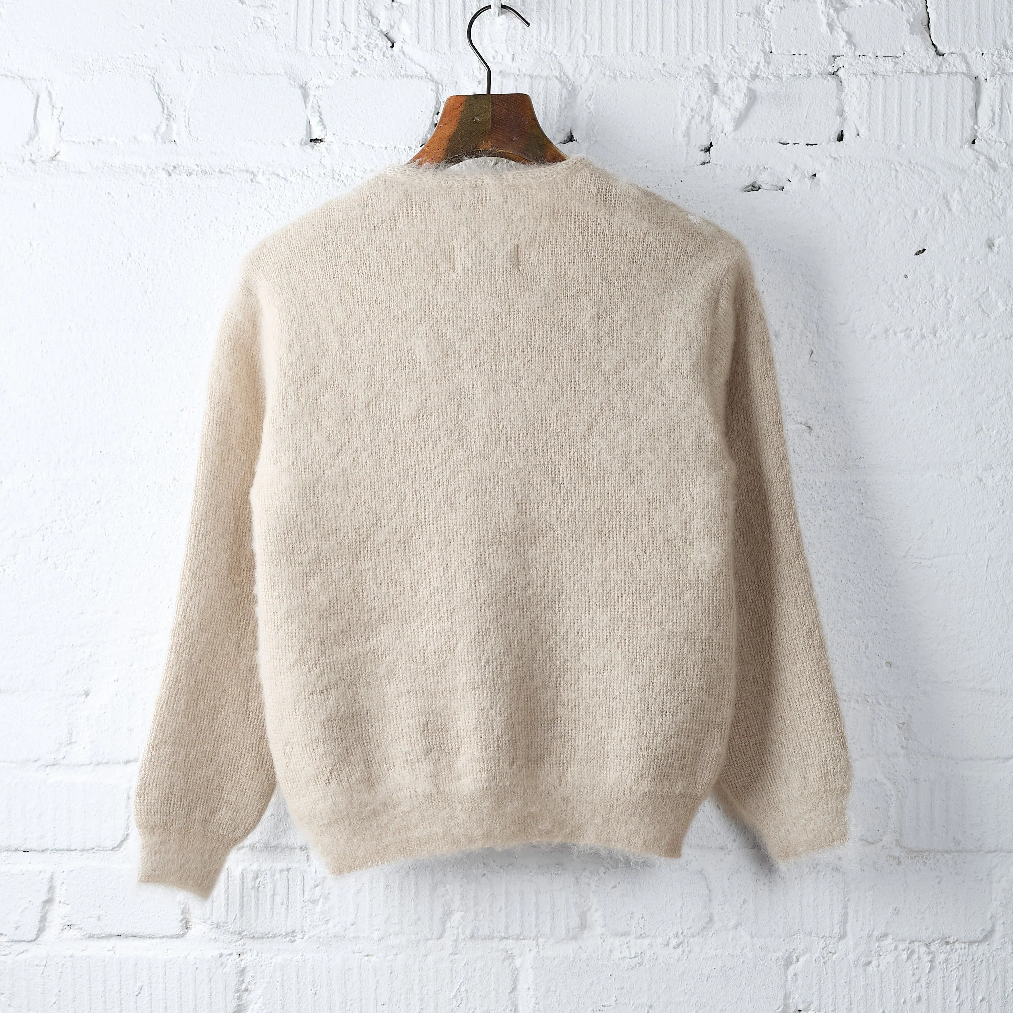 the real mccoy's | jm mohair cardigan beige - Image 2