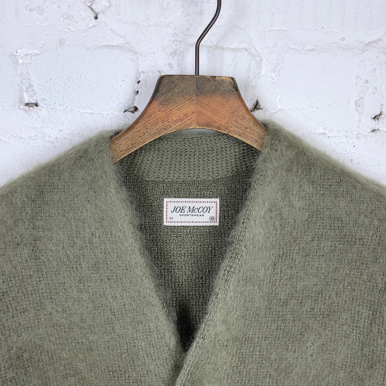 the real mccoy's | jm mohair cardigan mint - Image 4