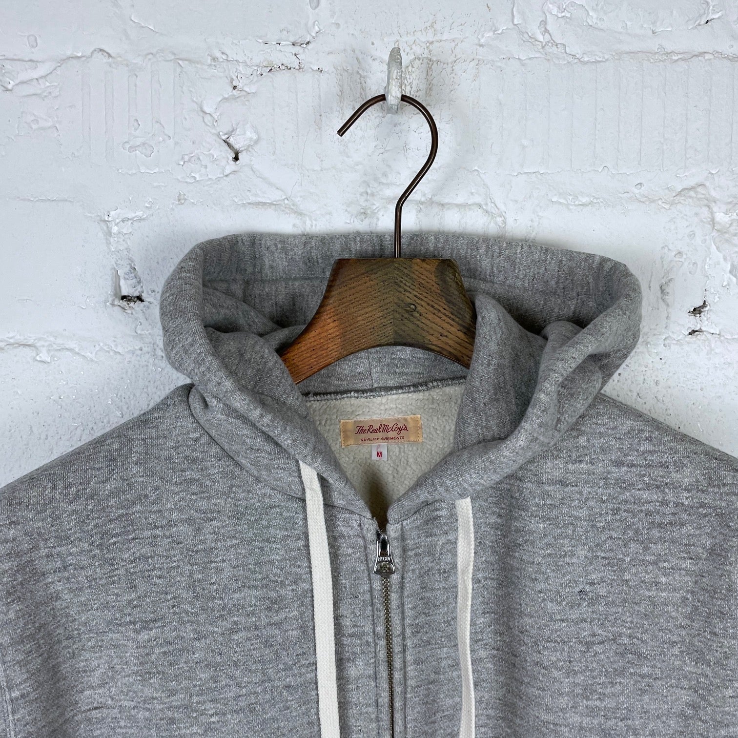 the real mccoy's | joe mccoy 10oz loopwheel f-z parka grey - Image 4