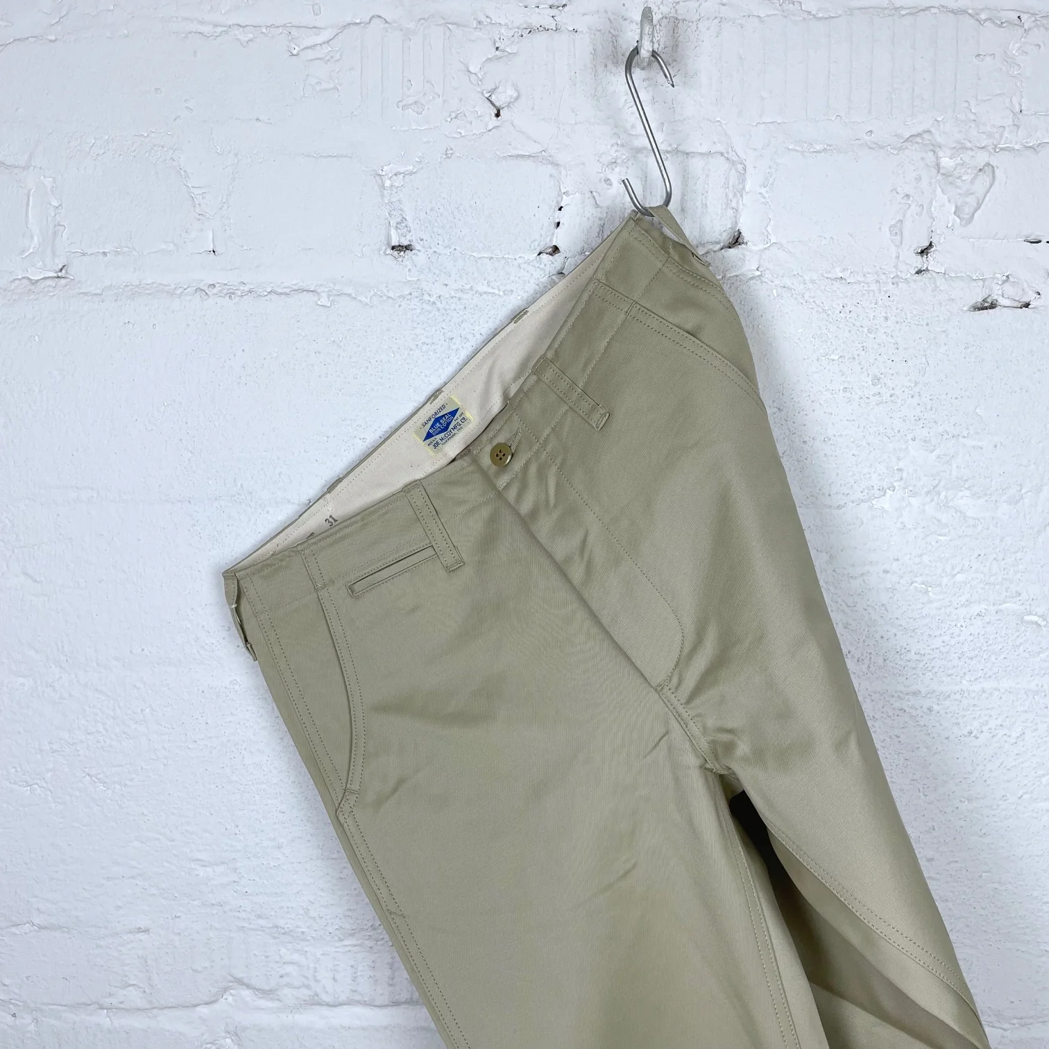 the real mccoy's | joe mccoy blue seal chino trousers - beige - Image 4