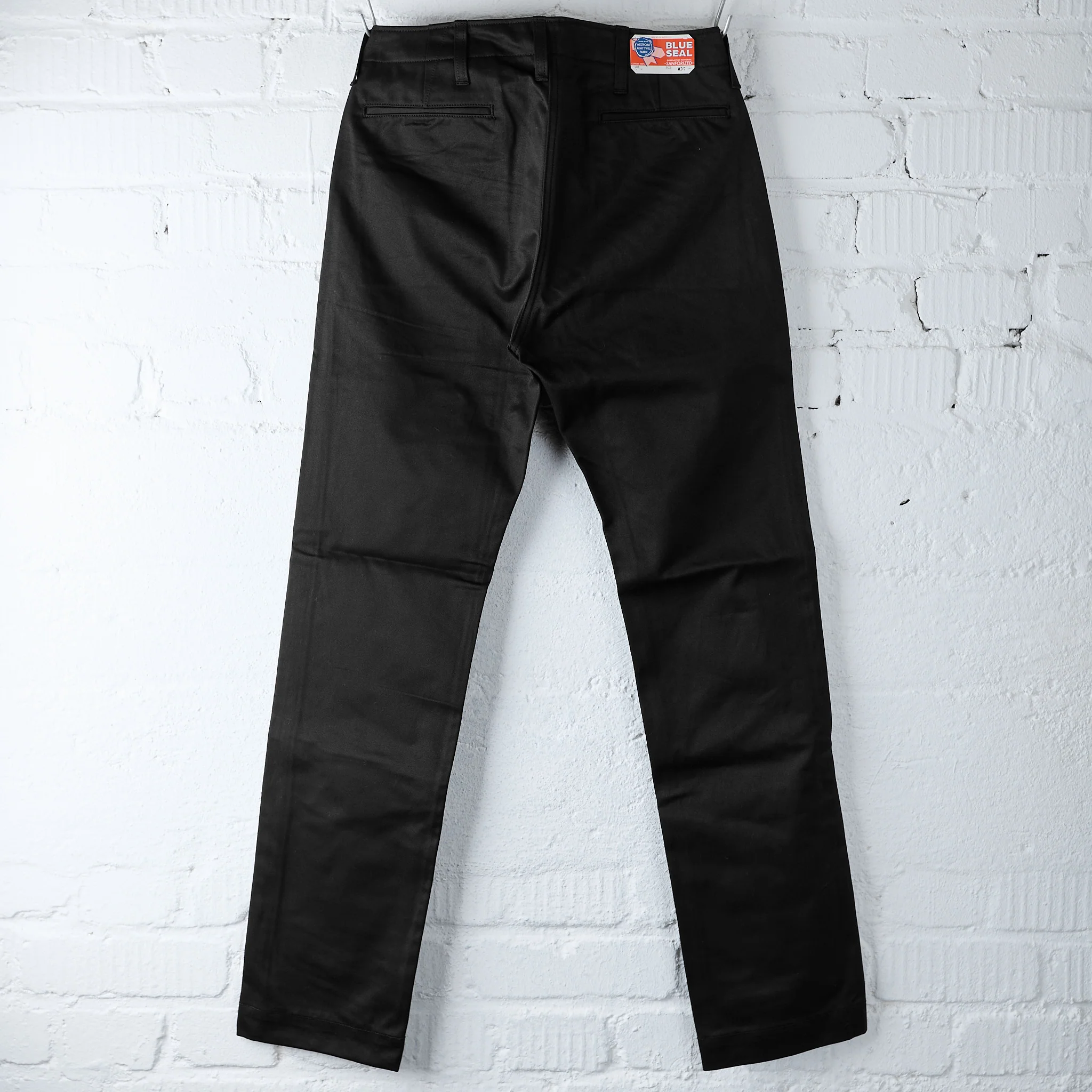 the real mccoy's | joe mccoy blue seal chino trousers - black - Image 3