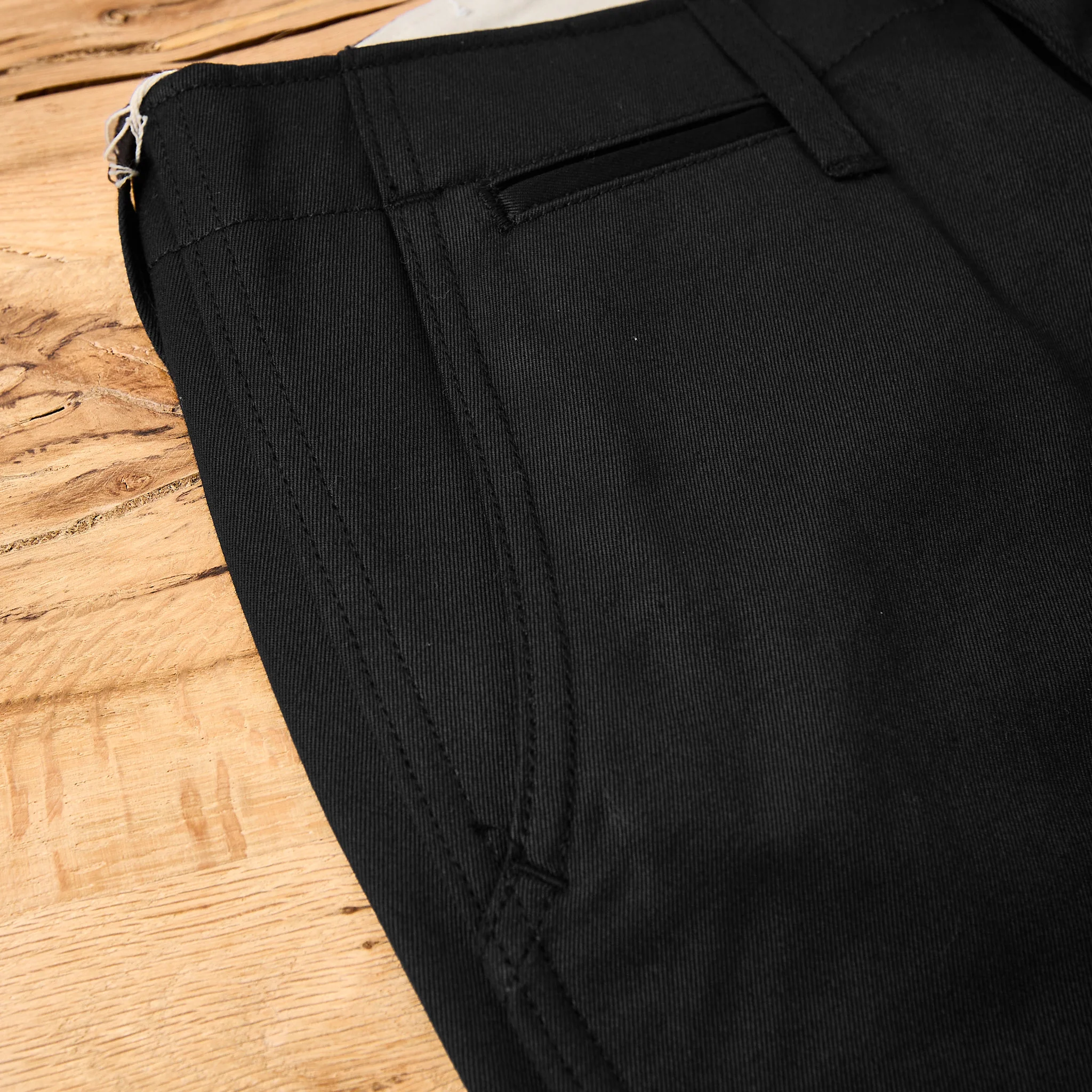 the real mccoy's | joe mccoy blue seal chino trousers - black - Image 5