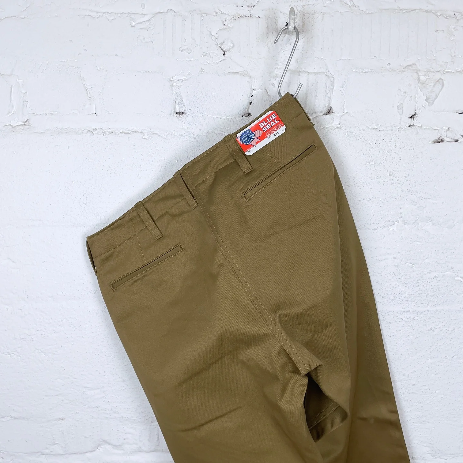 the real mccoy's | joe mccoy blue seal chino trousers - khaki - Image 4
