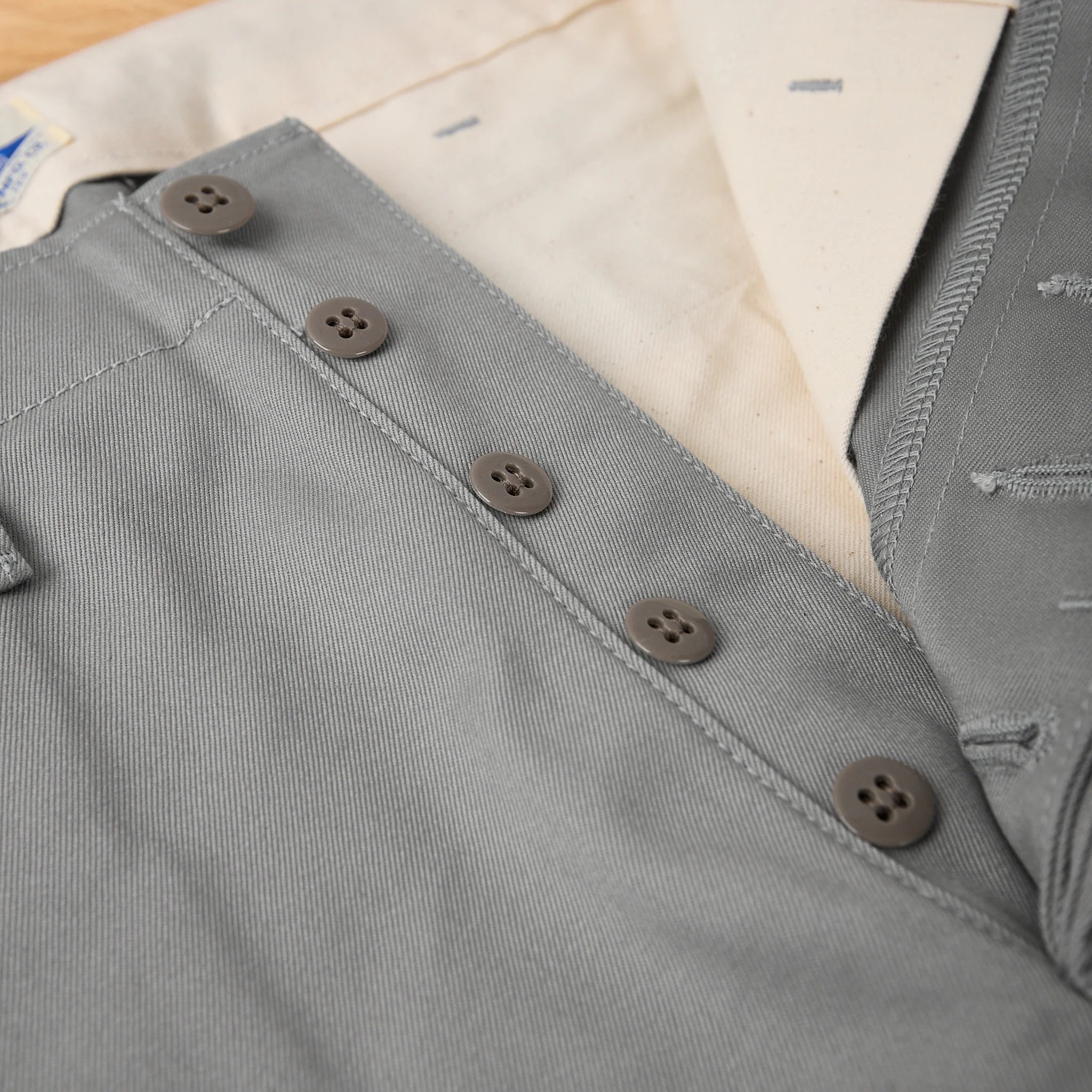 the real mccoy's | joe mccoy blue seal chino trousers - m.gray - Image 6