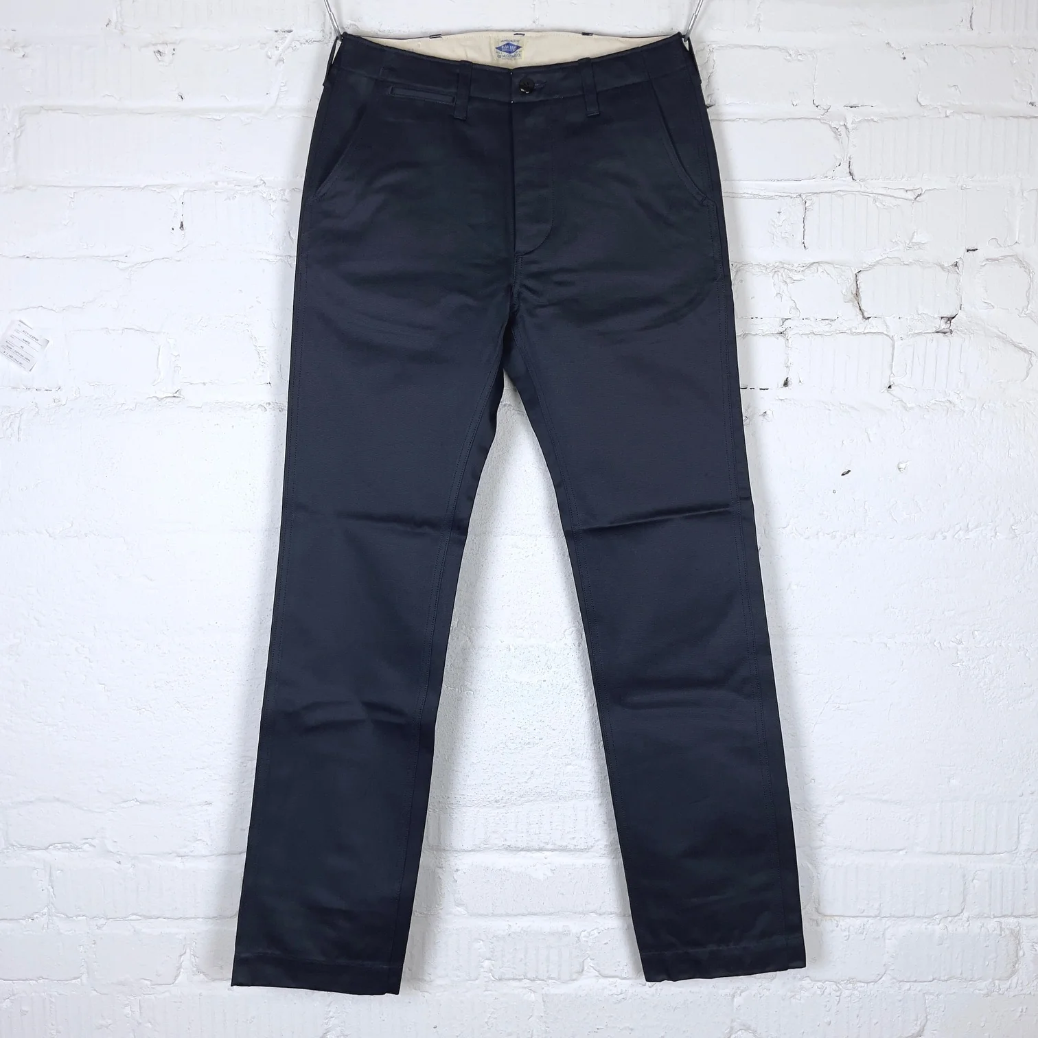 the real mccoy's | joe mccoy blue seal chino trousers - navy