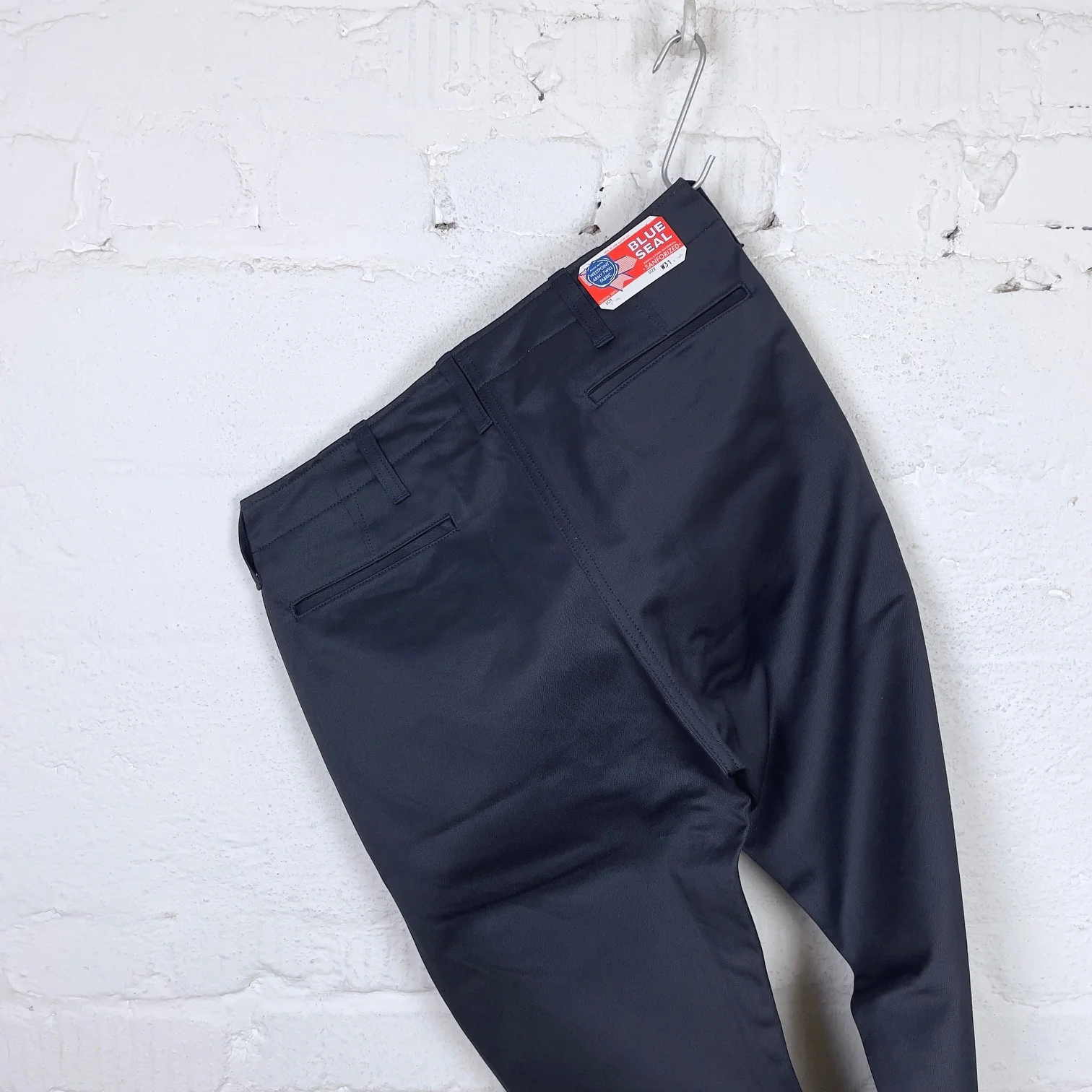 the real mccoy's | joe mccoy blue seal chino trousers - navy - Image 4