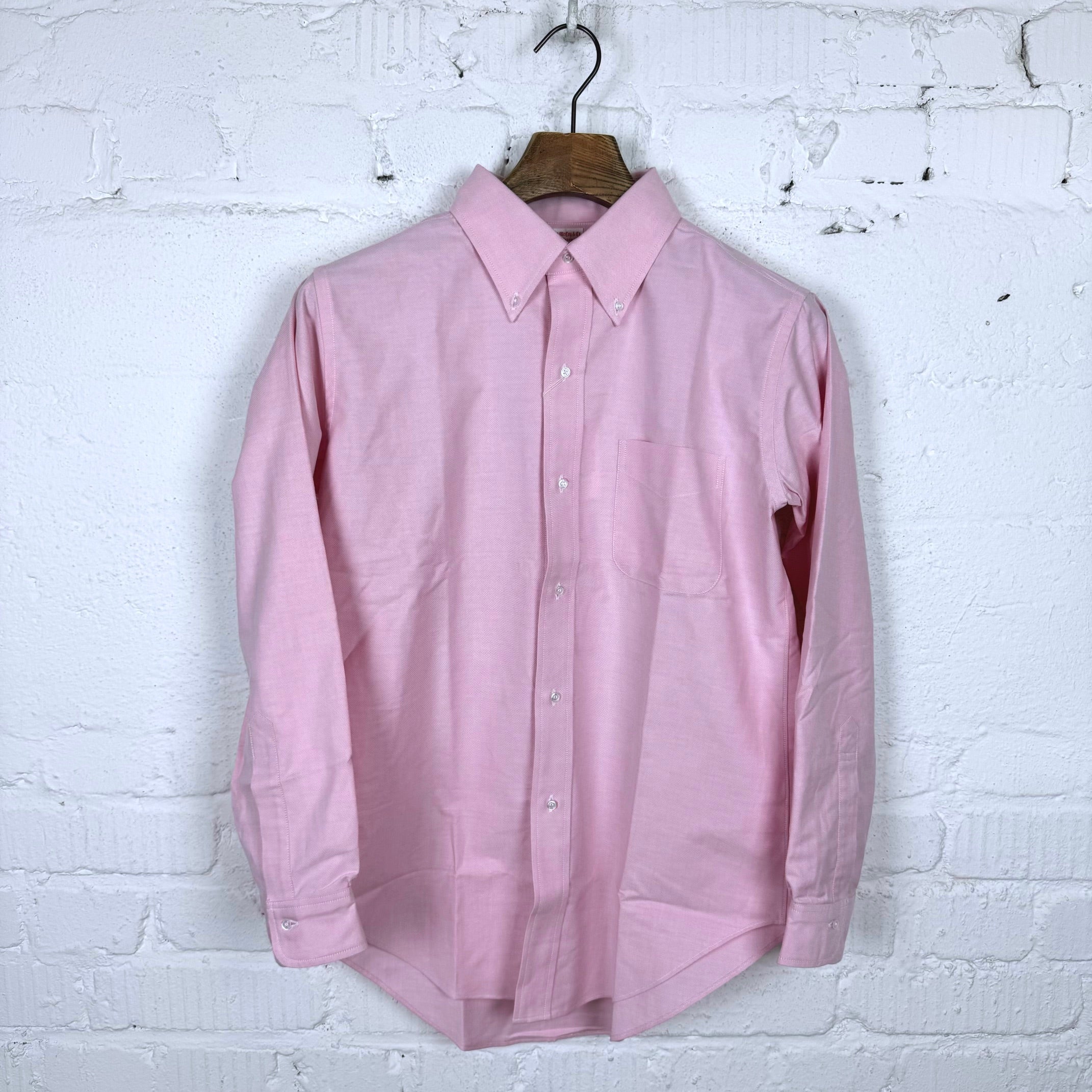 the real mccoy's | joe mccoy button down shirt - pink