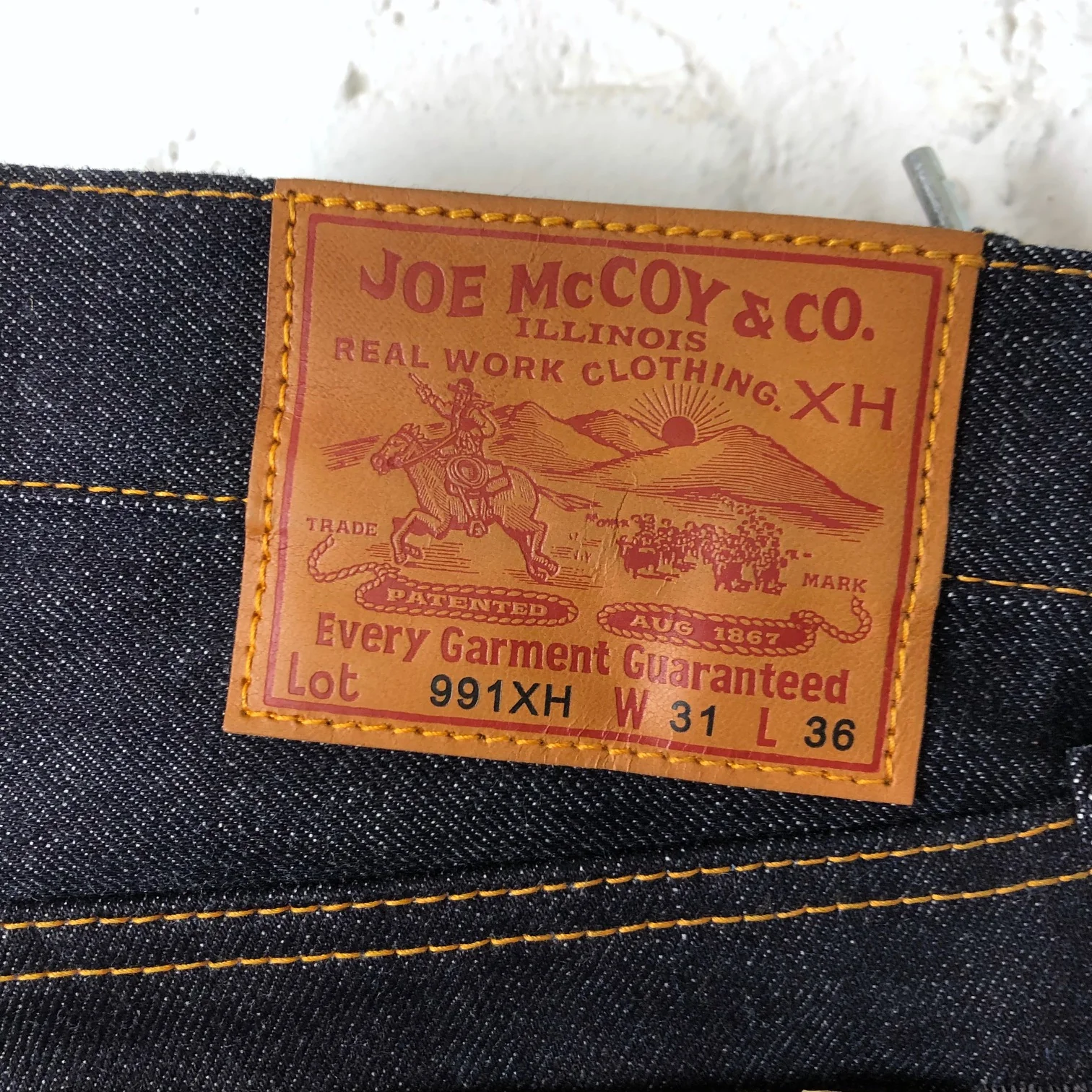 the real mccoy's | joe mccoy lot. 991xh jean - Image 4
