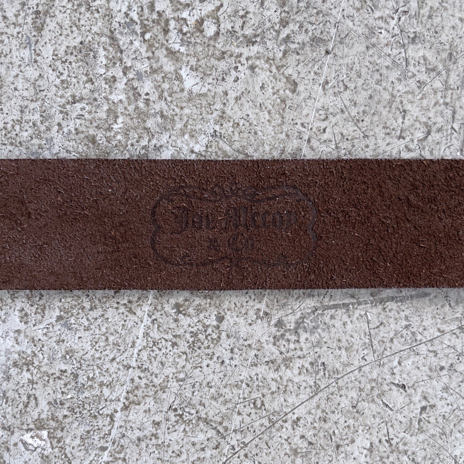 the real mccoy's | joe mccoy narrow width belt - brown - Image 4