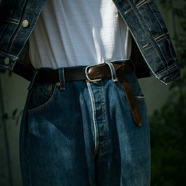 the real mccoy's | joe mccoy narrow width belt - brown - Image 5
