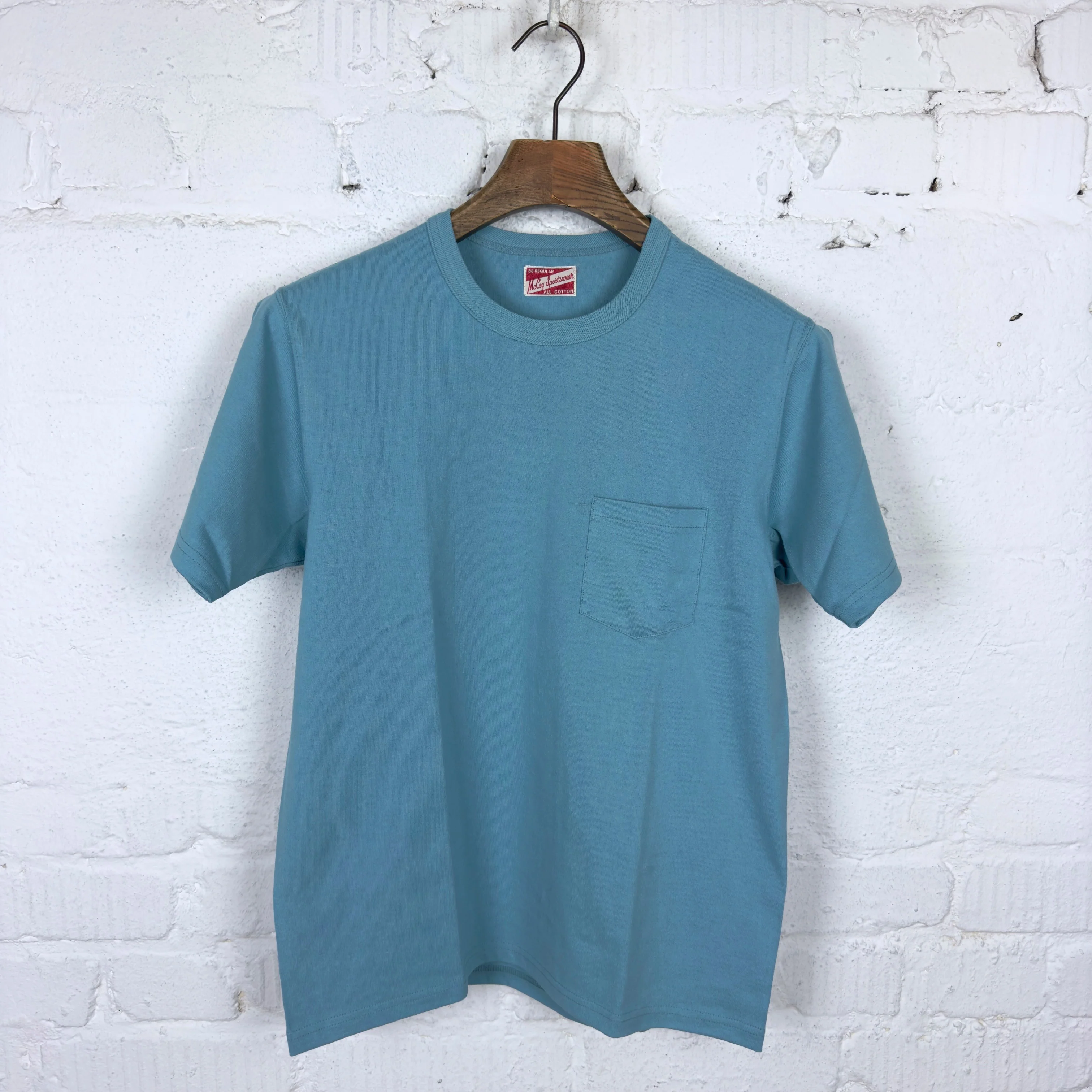 the real mccoy's | joe mccoy pocket tee teal