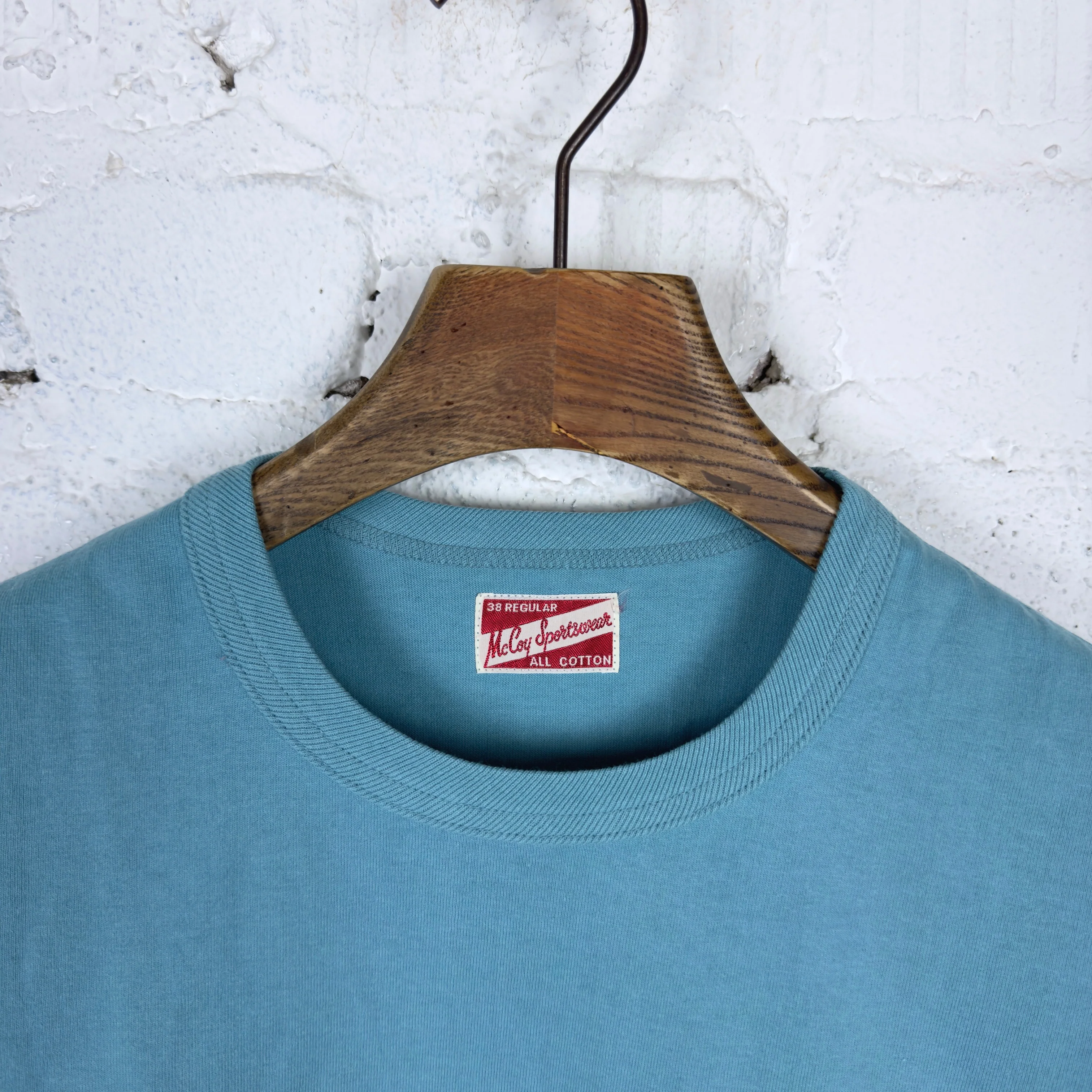 the real mccoy's | joe mccoy pocket tee teal - Image 2